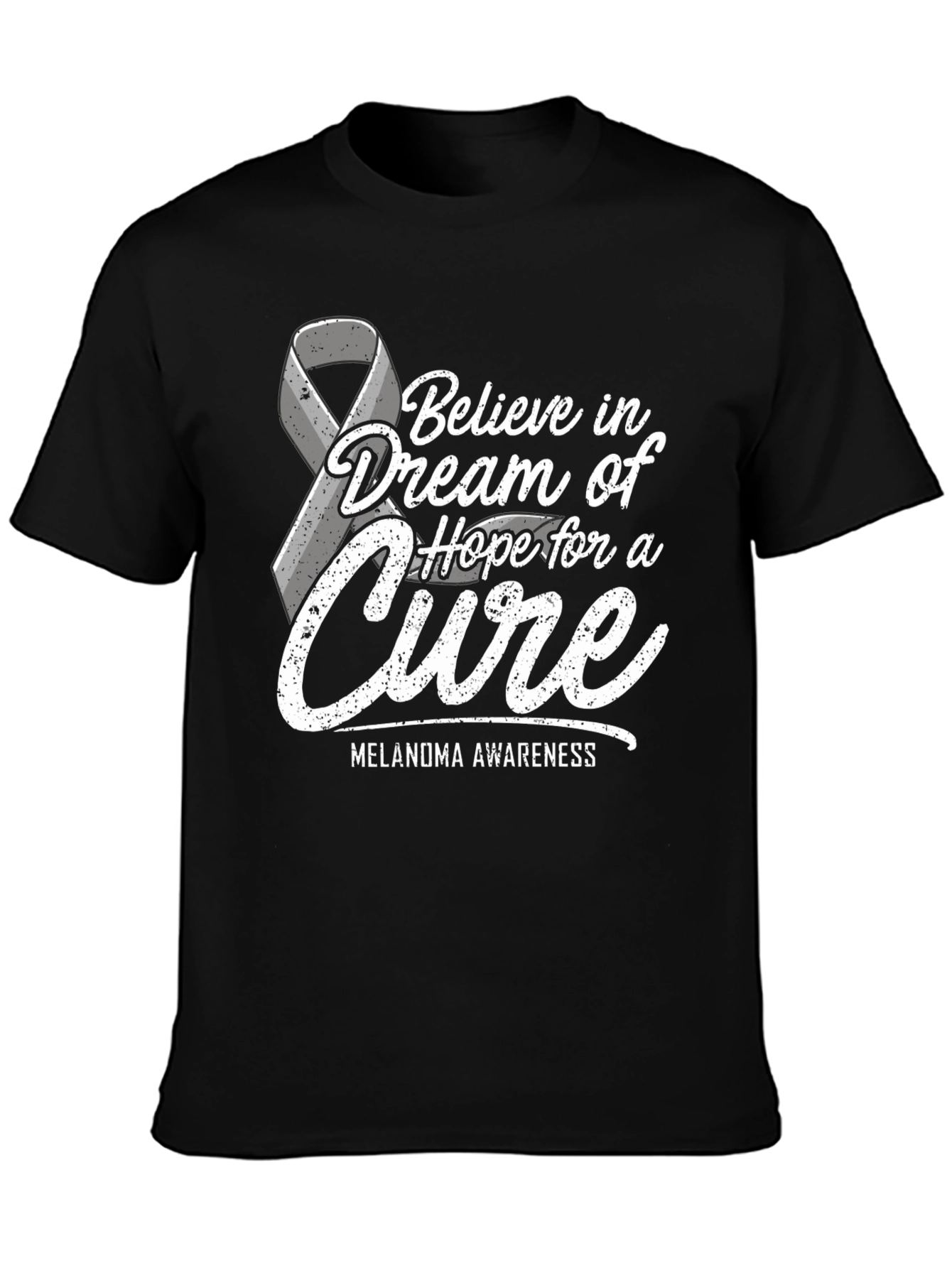 Melanoma Awareness T-Shirt - Believe in a Cure