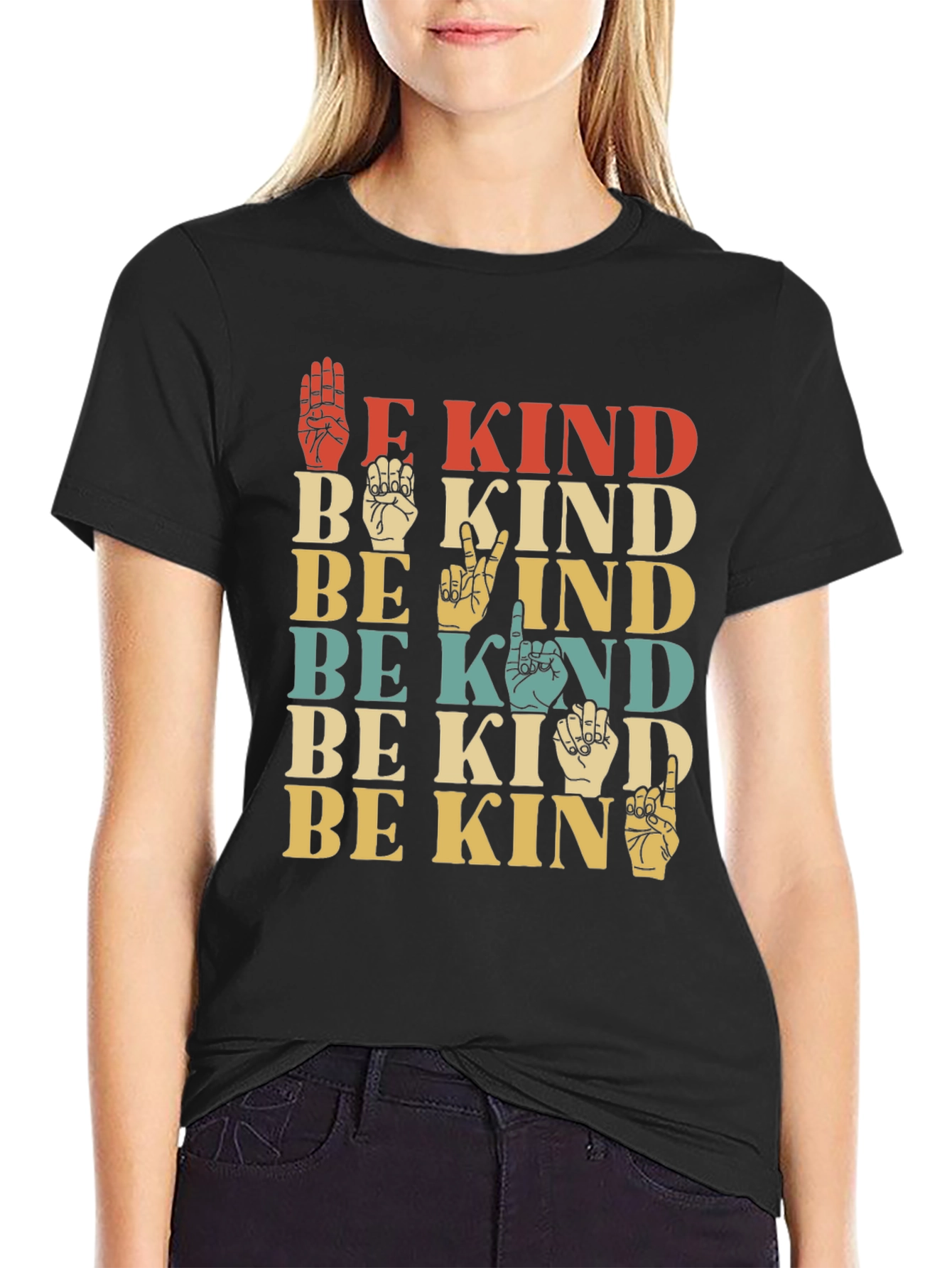 Be Kind Sign Language Graphic Tee