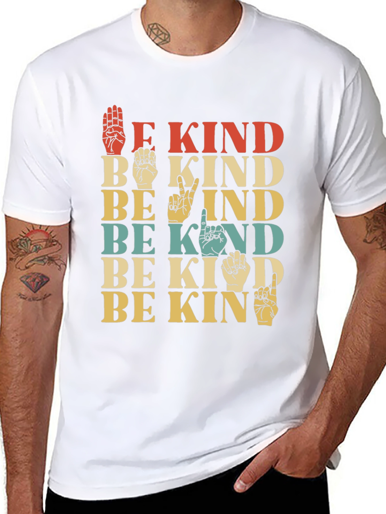Be Kind Sign Language Graphic Tee