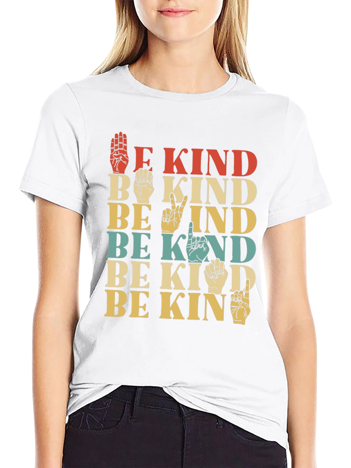 Be Kind Sign Language Graphic Tee