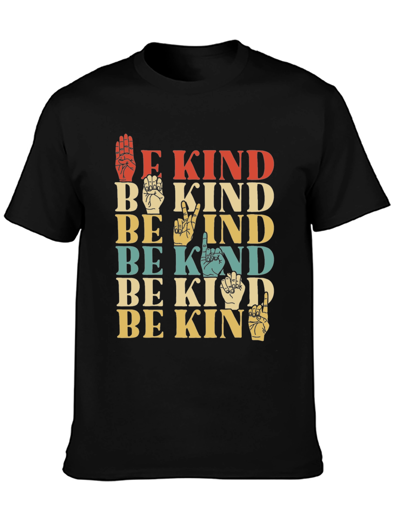 Be Kind Sign Language Graphic Tee