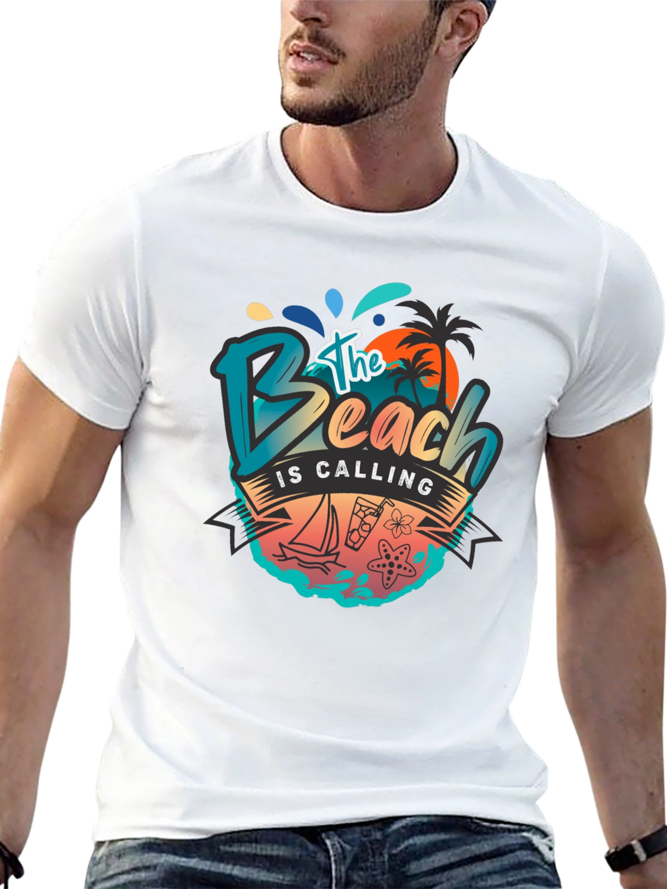 The Beach Is Calling T-Shirt - Summer Vibes
