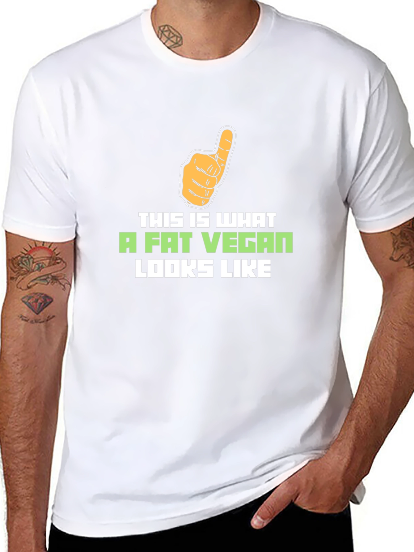 Fat Vegan Graphic T-Shirt