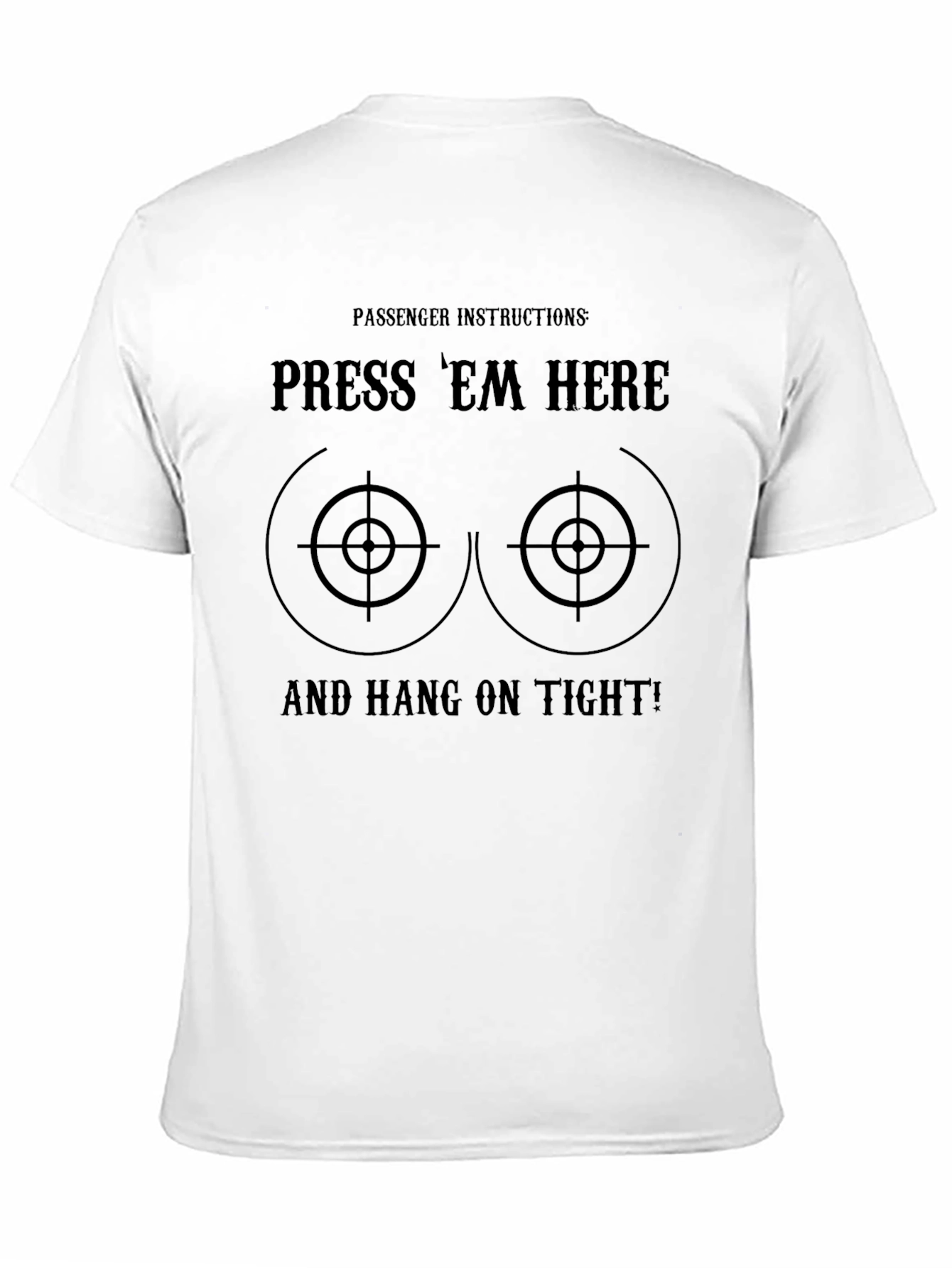 Funny Passenger Instructions Graphic T-Shirt