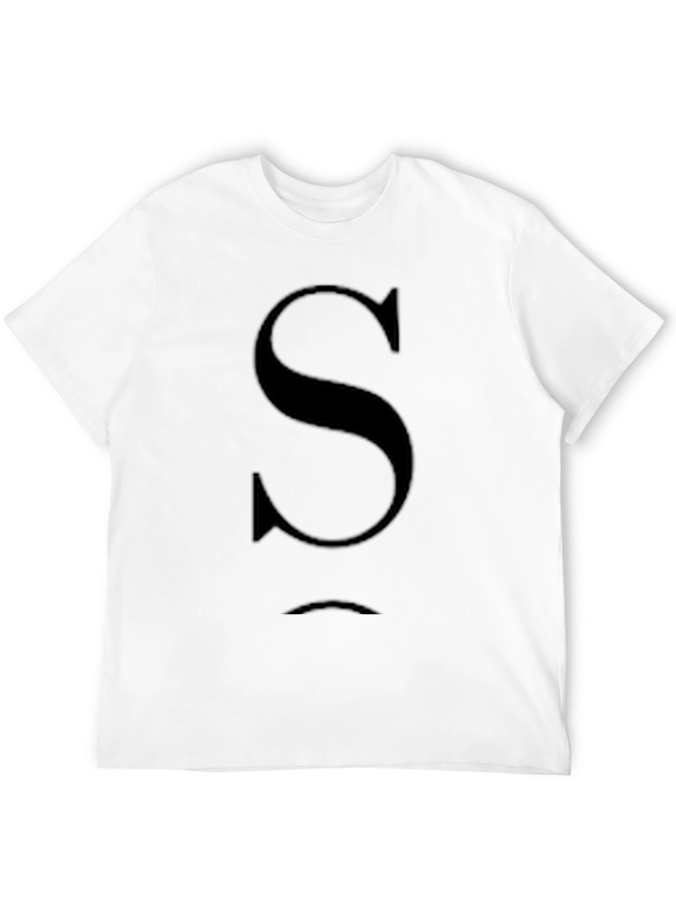 Mens Black T-Shirt with S Design