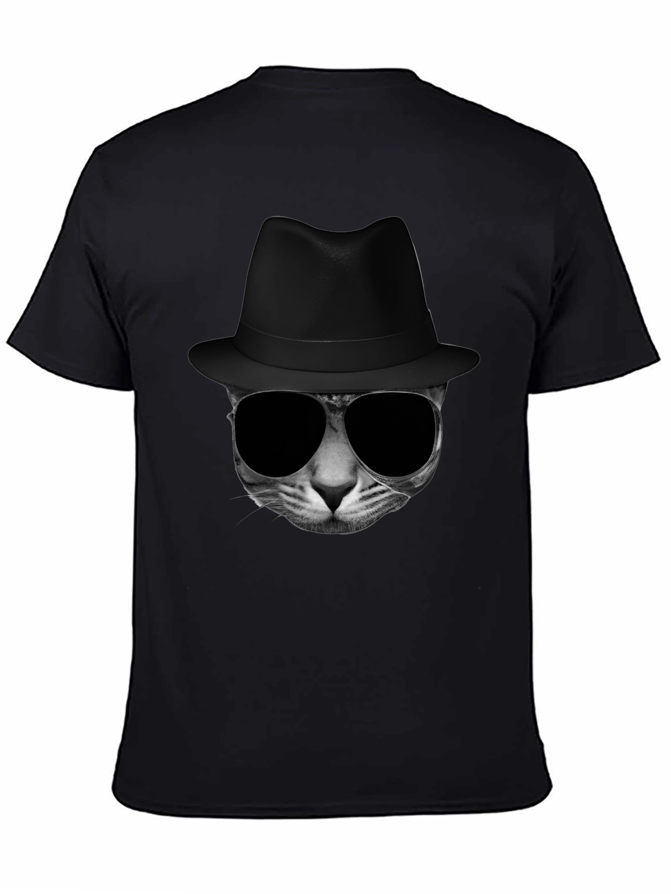 Cool Cat in Hat Graphic Tee
