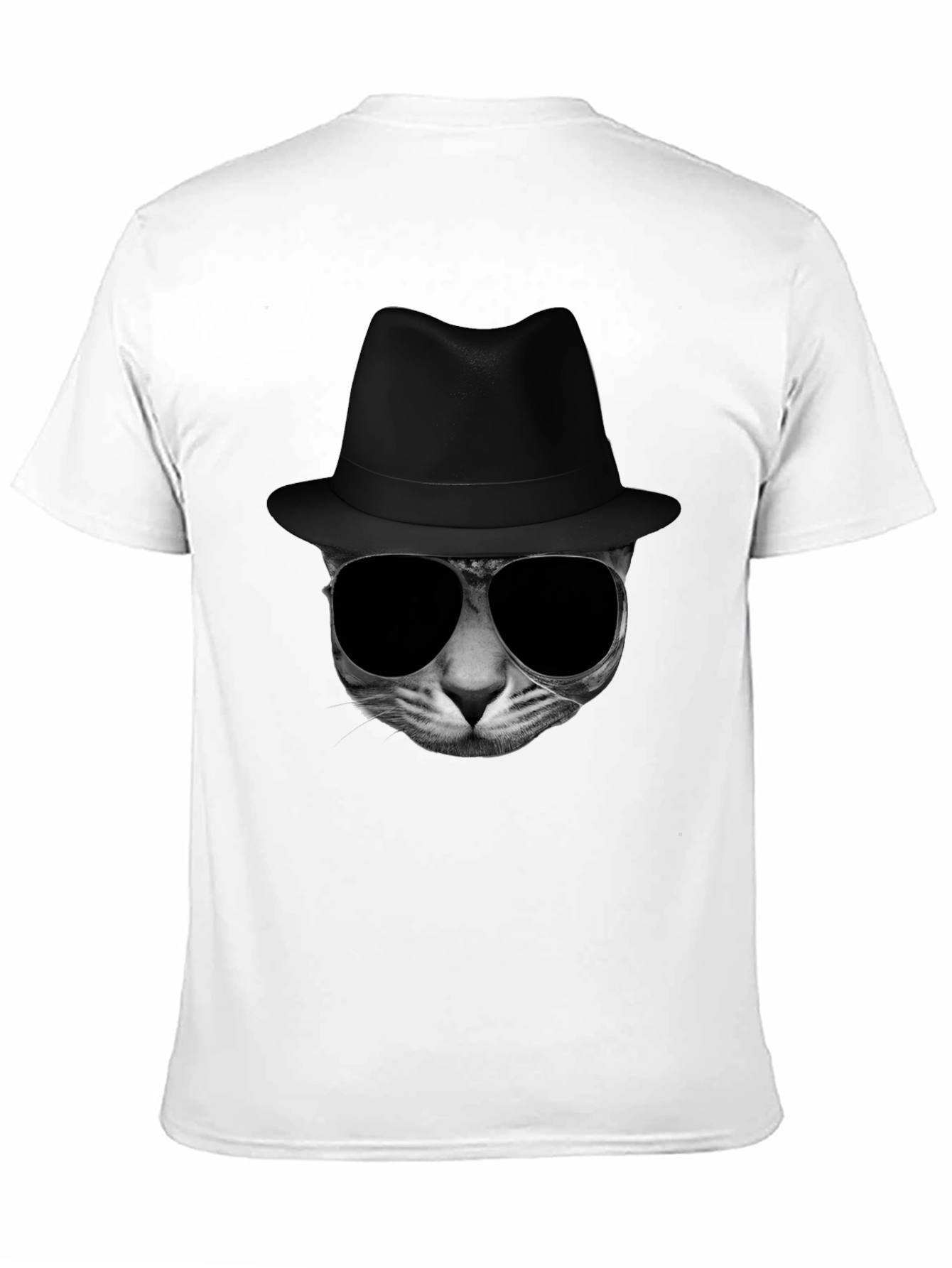 Cool Cat in Hat Graphic Tee