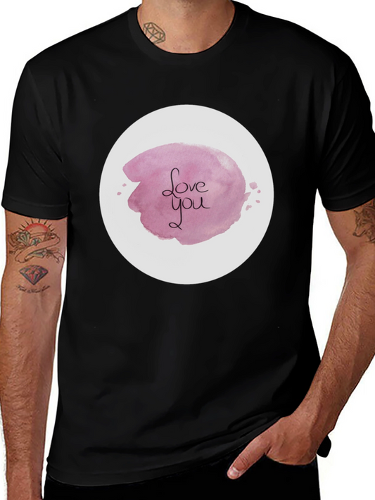 Love You Graphic Tee - Stylish Black Shirt