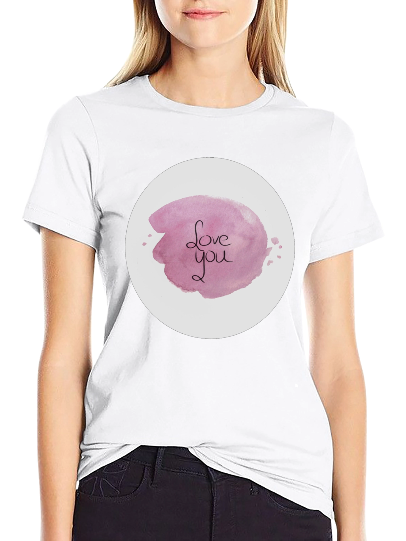 Love You Graphic Tee - Stylish Black Shirt