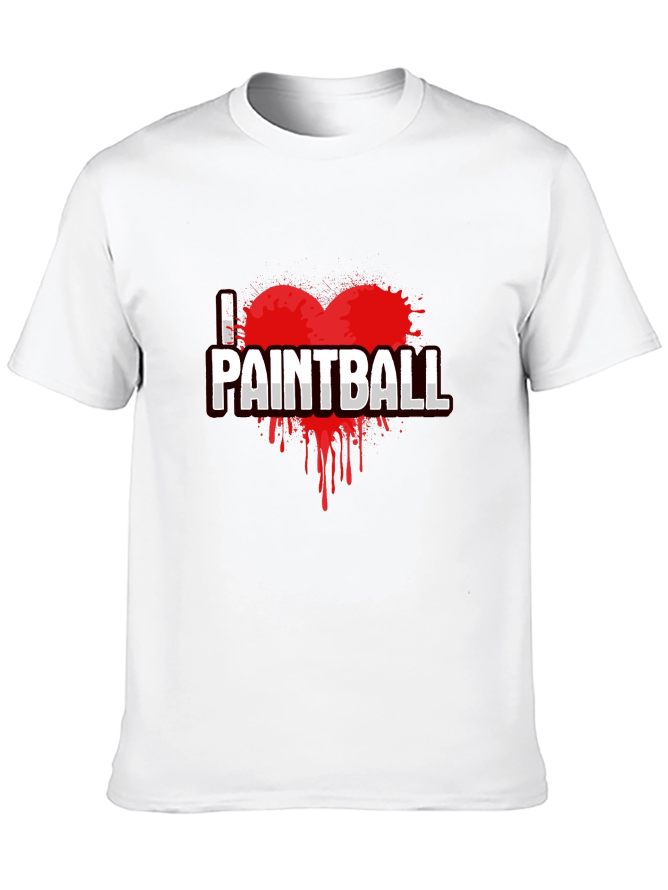 I Love Paintball Black T-Shirt