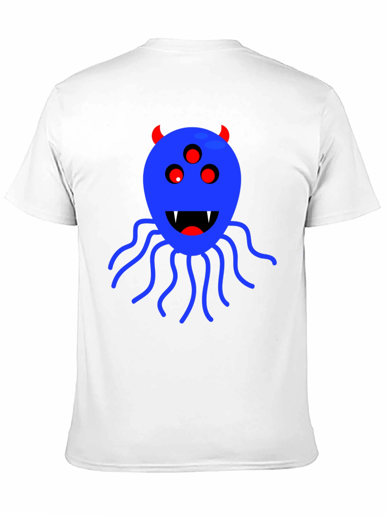 Monster Graphic Tee - Black Cotton T-Shirt