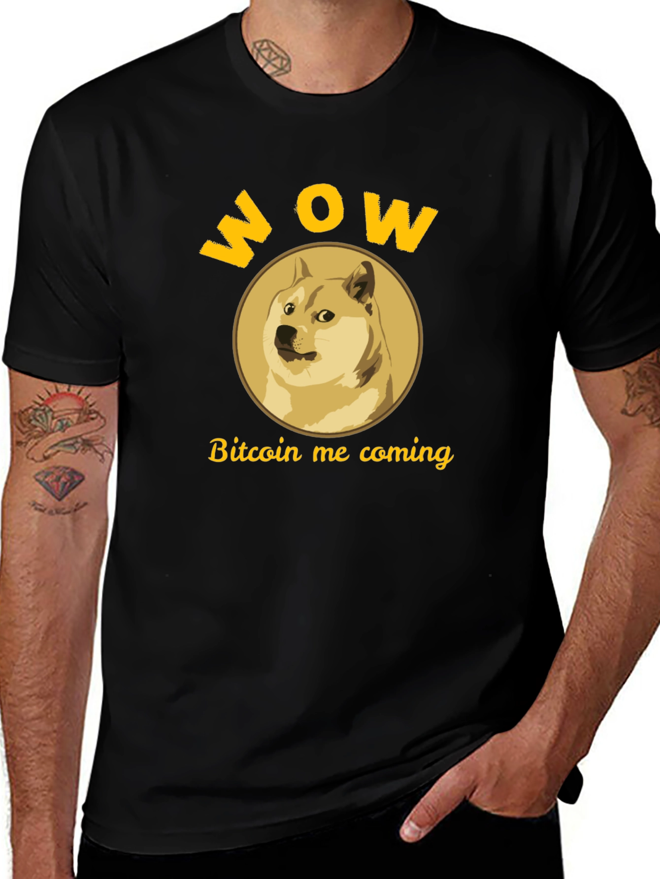 WOW Doge Bitcoin Coming T-Shirt