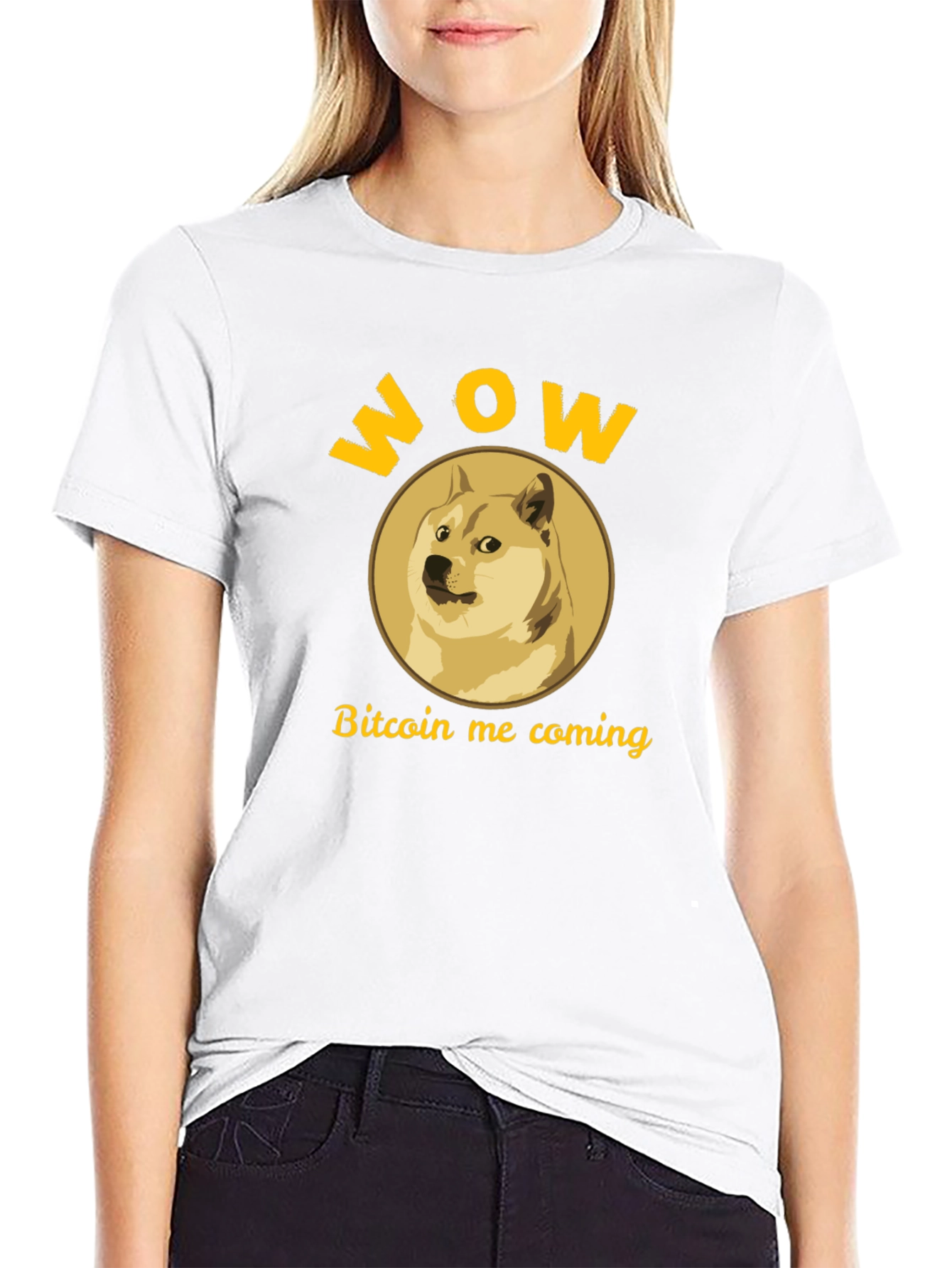 WOW Doge Bitcoin Coming T-Shirt