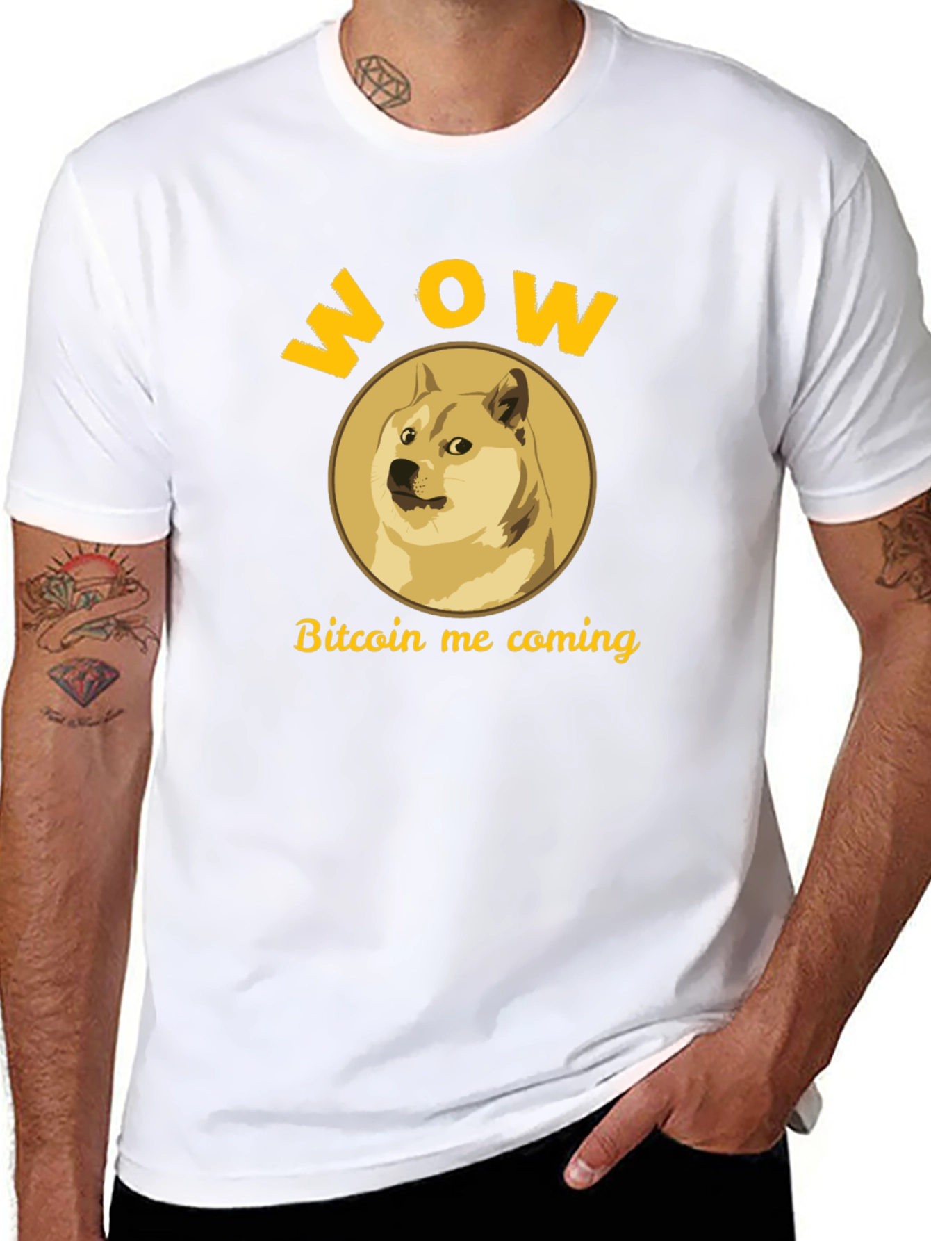 WOW Doge Bitcoin Coming T-Shirt