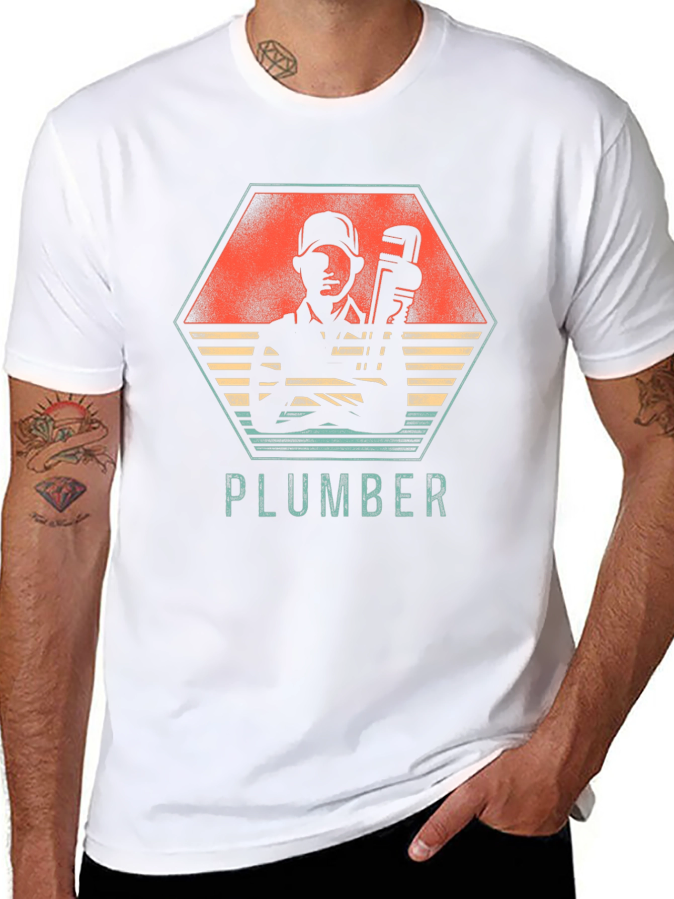 Plumber Retro Graphic Tee