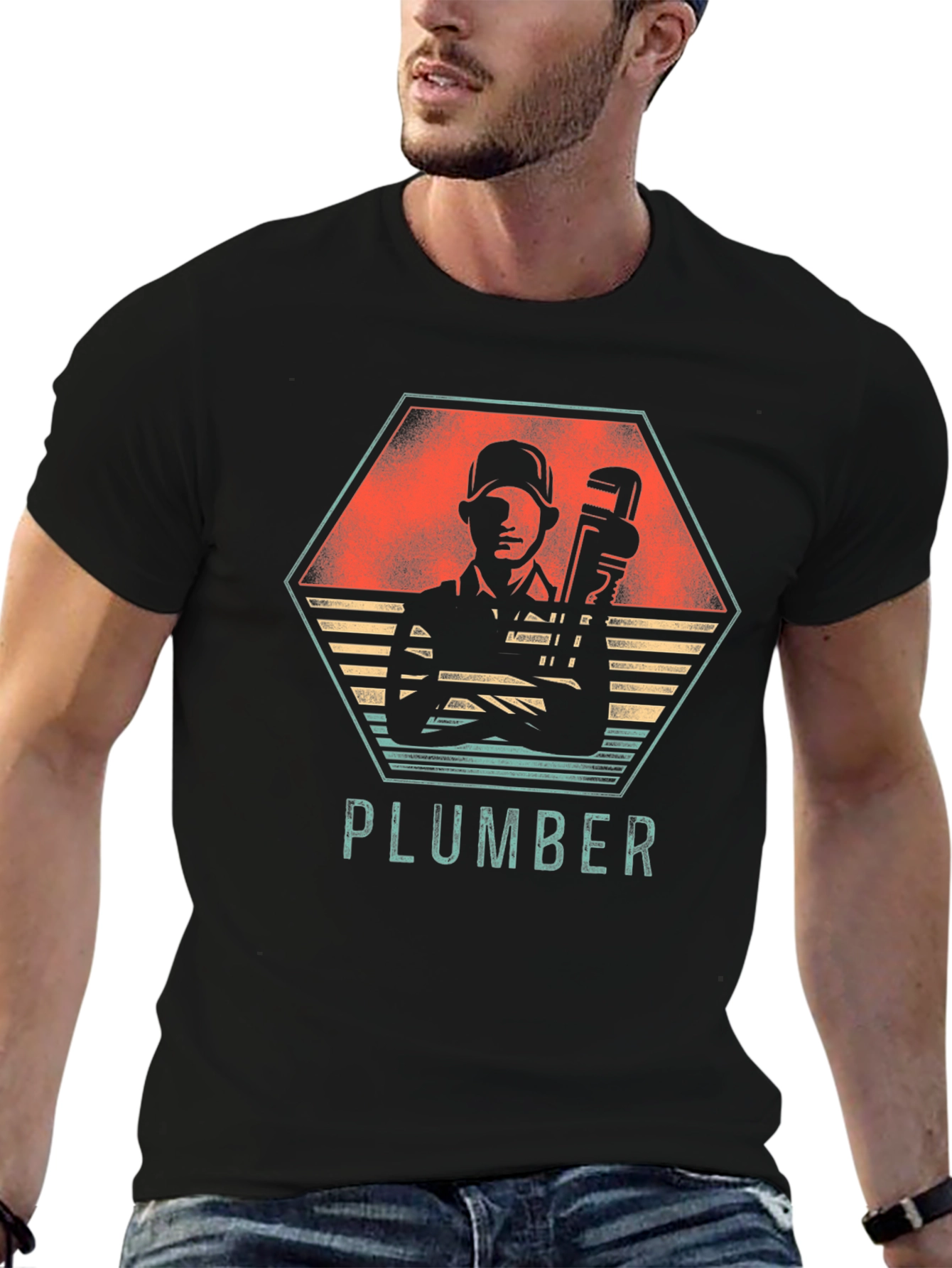 Plumber Retro Graphic Tee