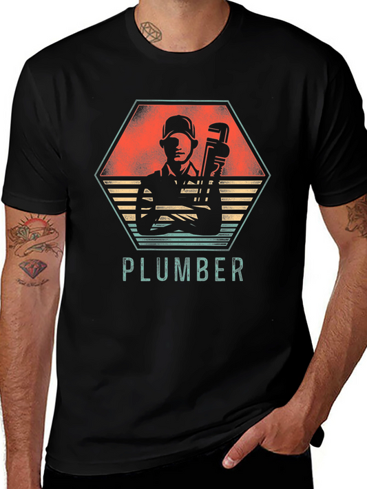 Plumber Retro Graphic Tee