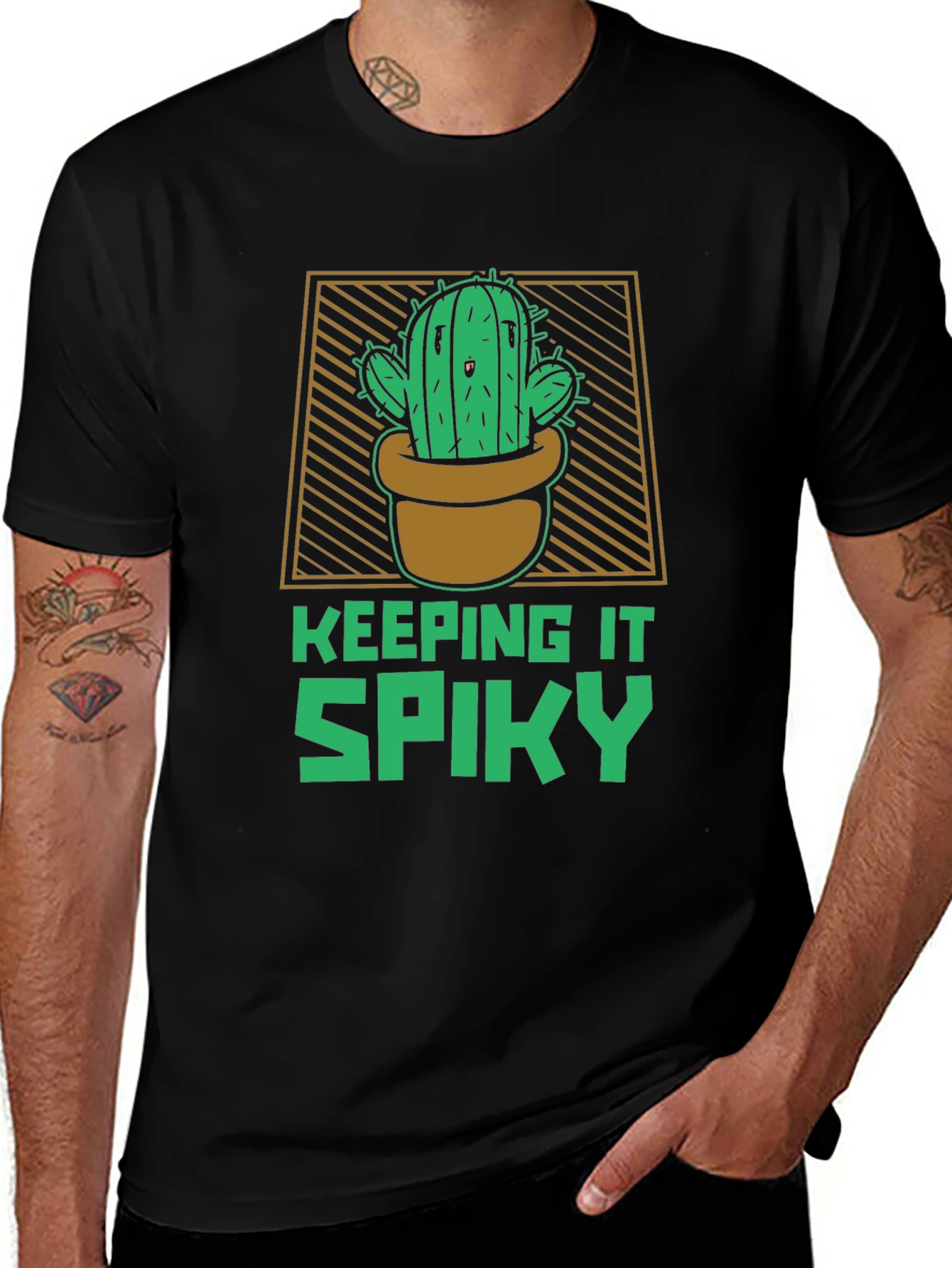 Keeping It Spiky Cactus Graphic T-Shirt