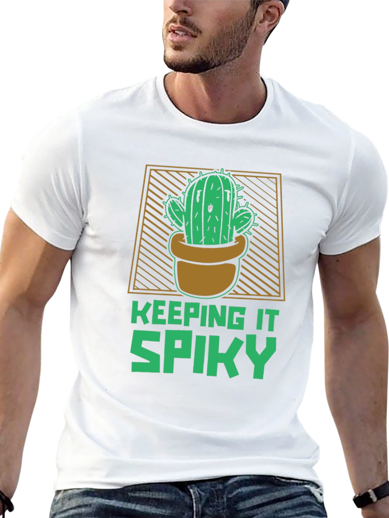 Keeping It Spiky Cactus Graphic T-Shirt