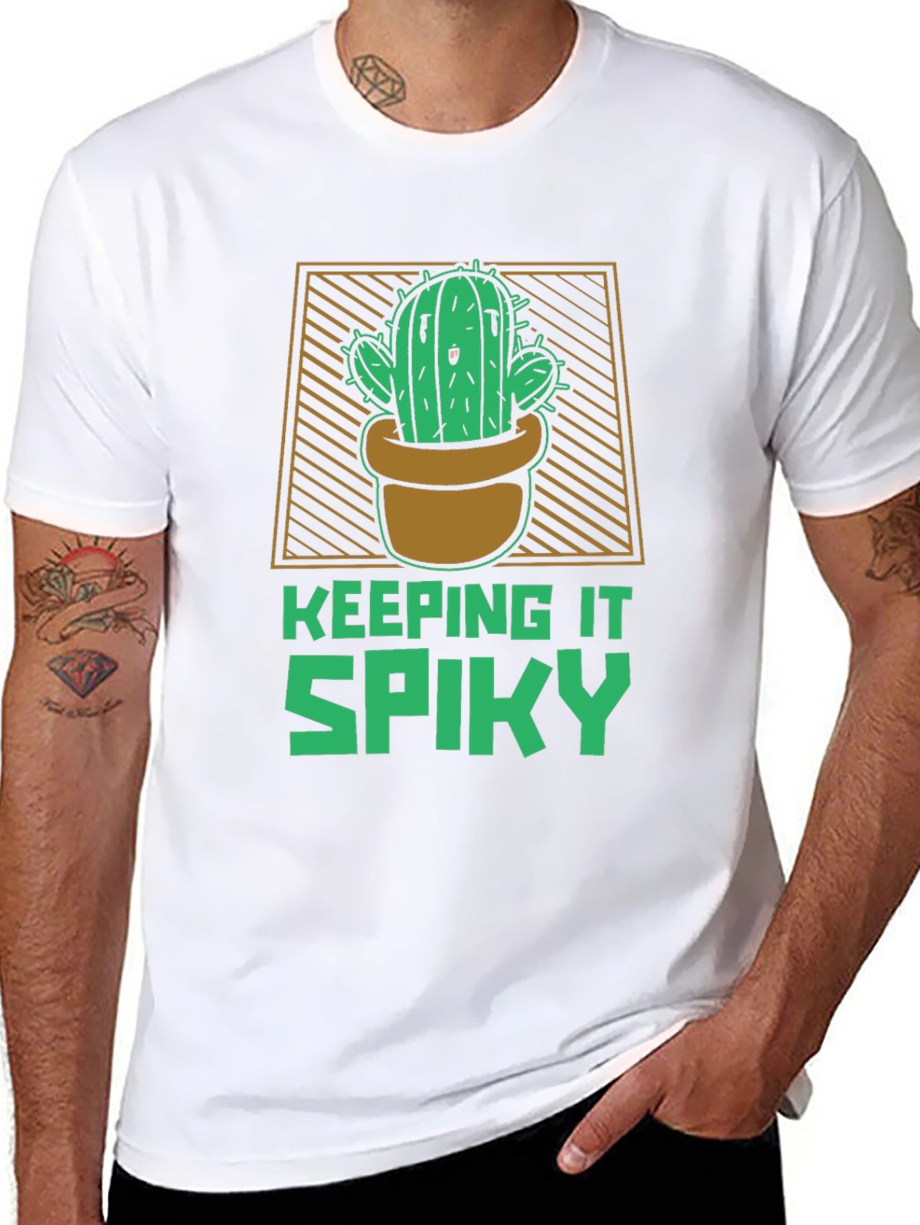 Keeping It Spiky Cactus Graphic T-Shirt