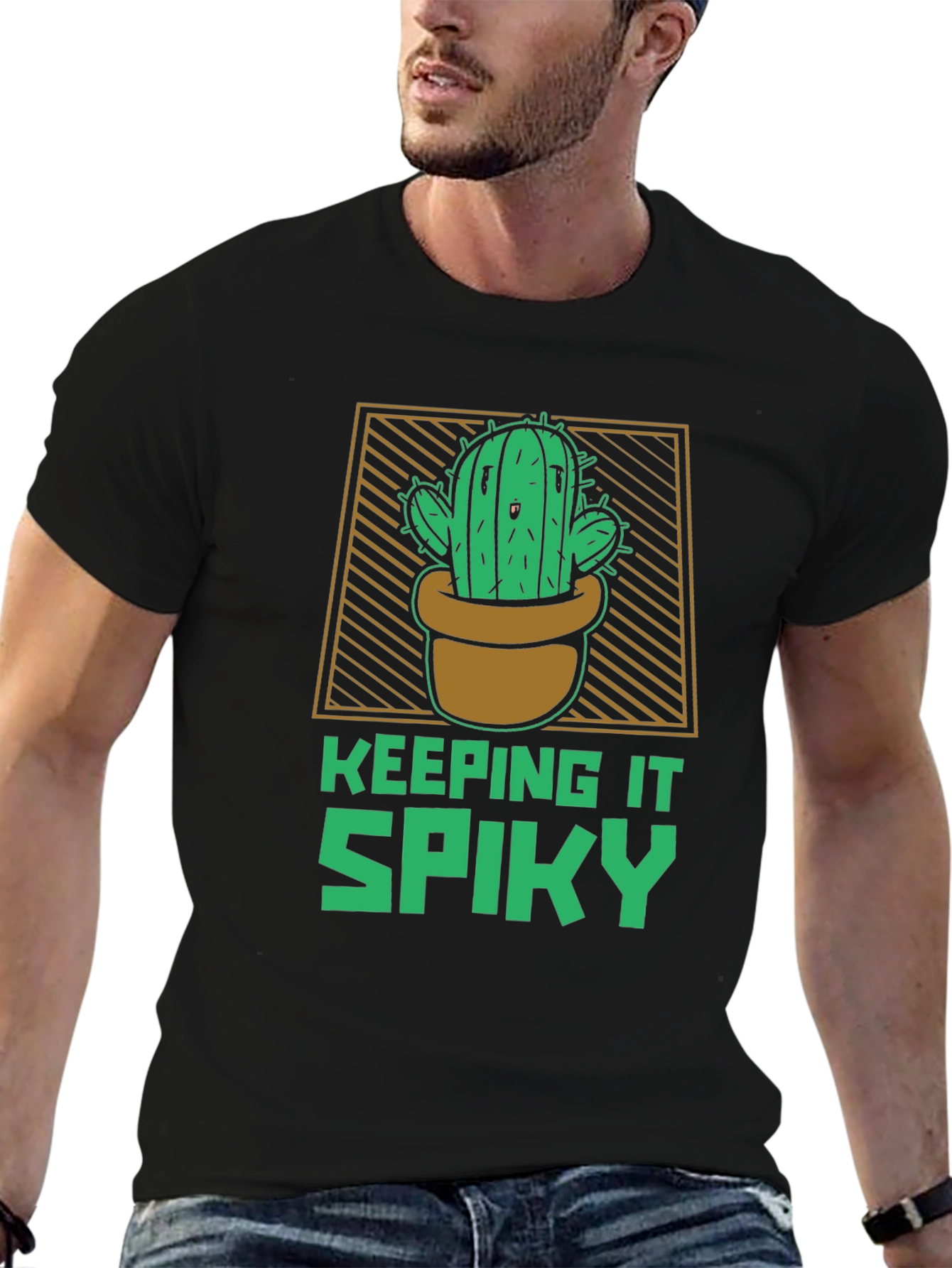 Keeping It Spiky Cactus Graphic T-Shirt