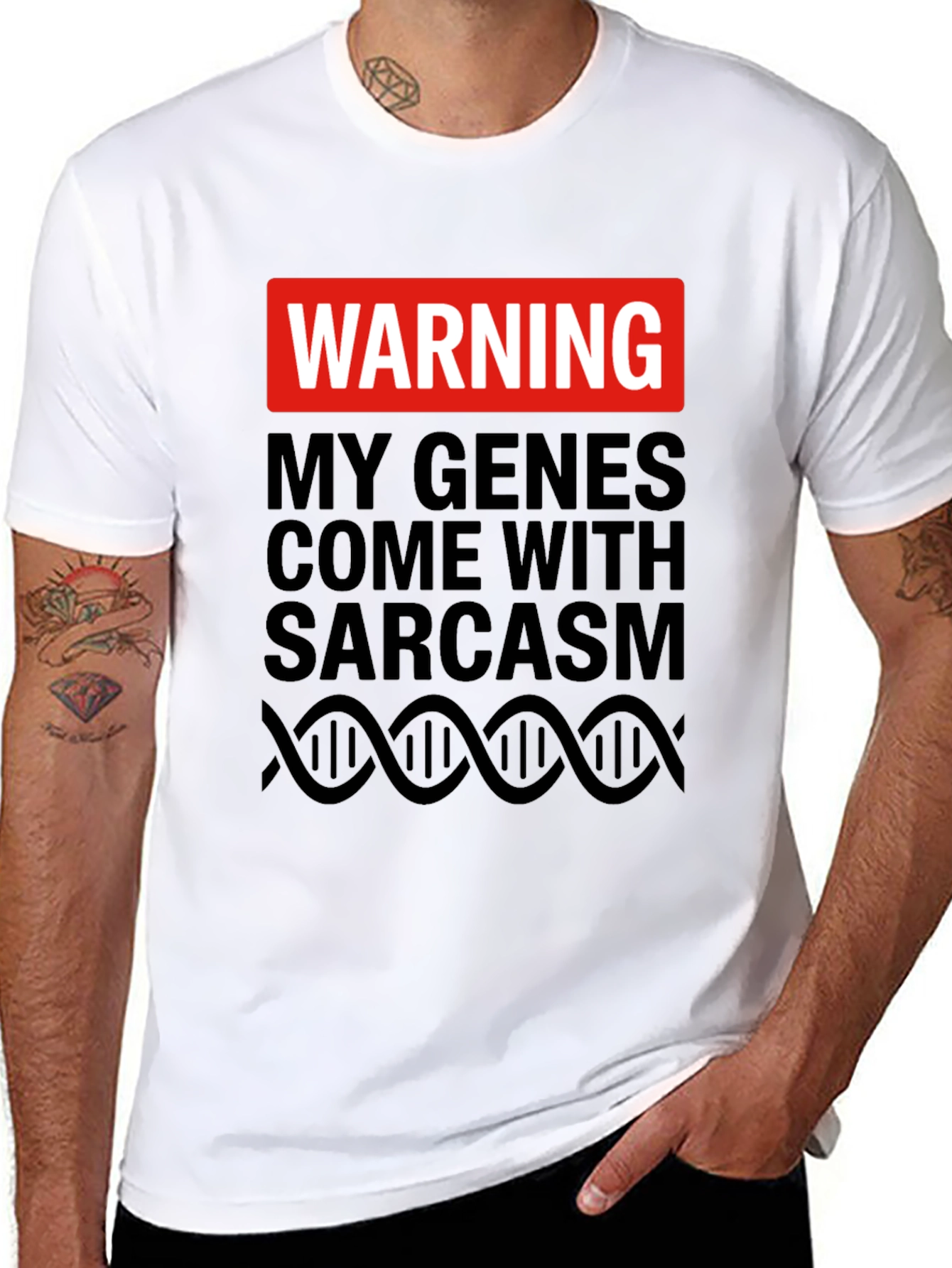 Warning Sarcasm Genes T-Shirt