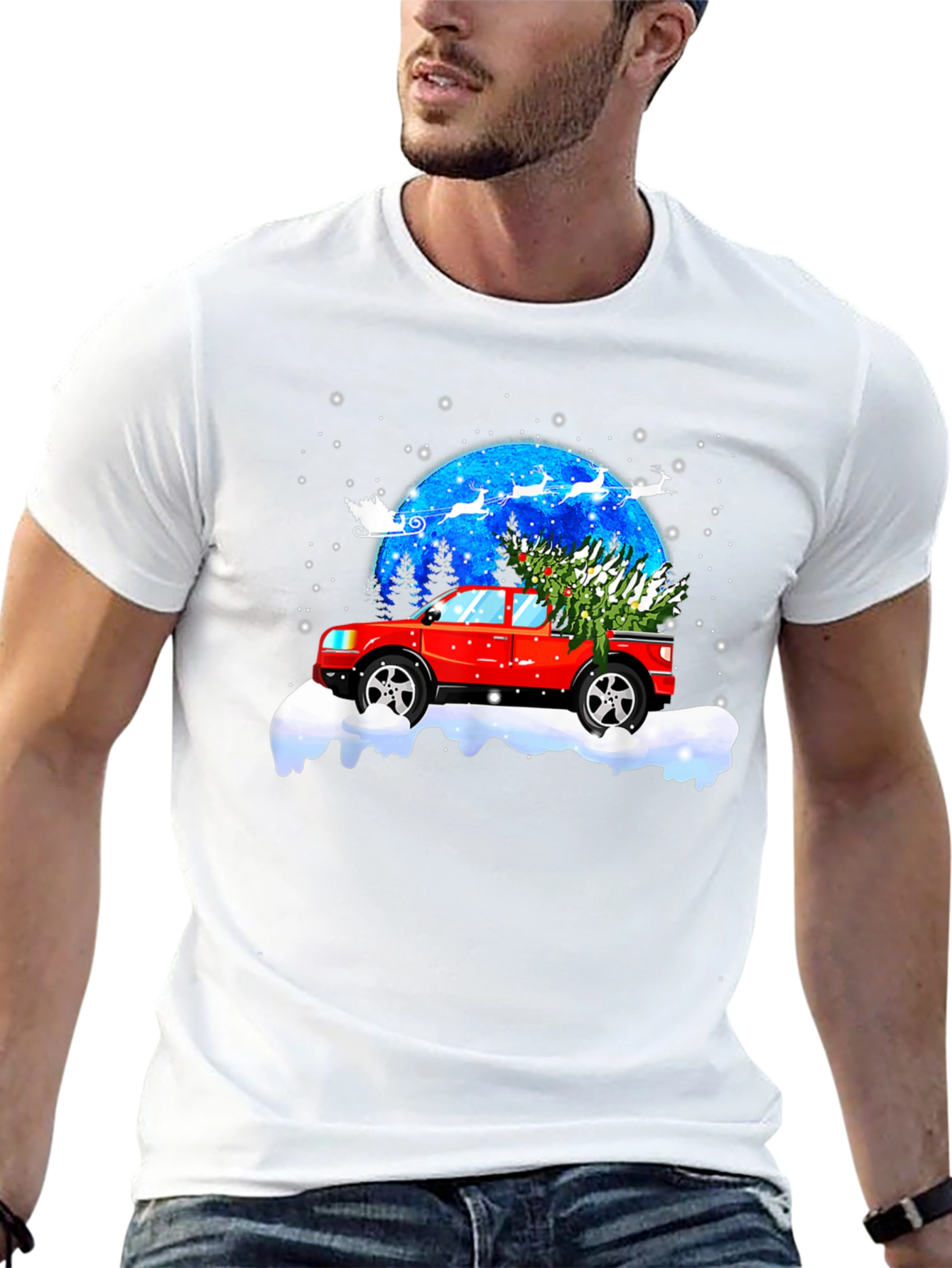 Christmas Truck Tree T-Shirt