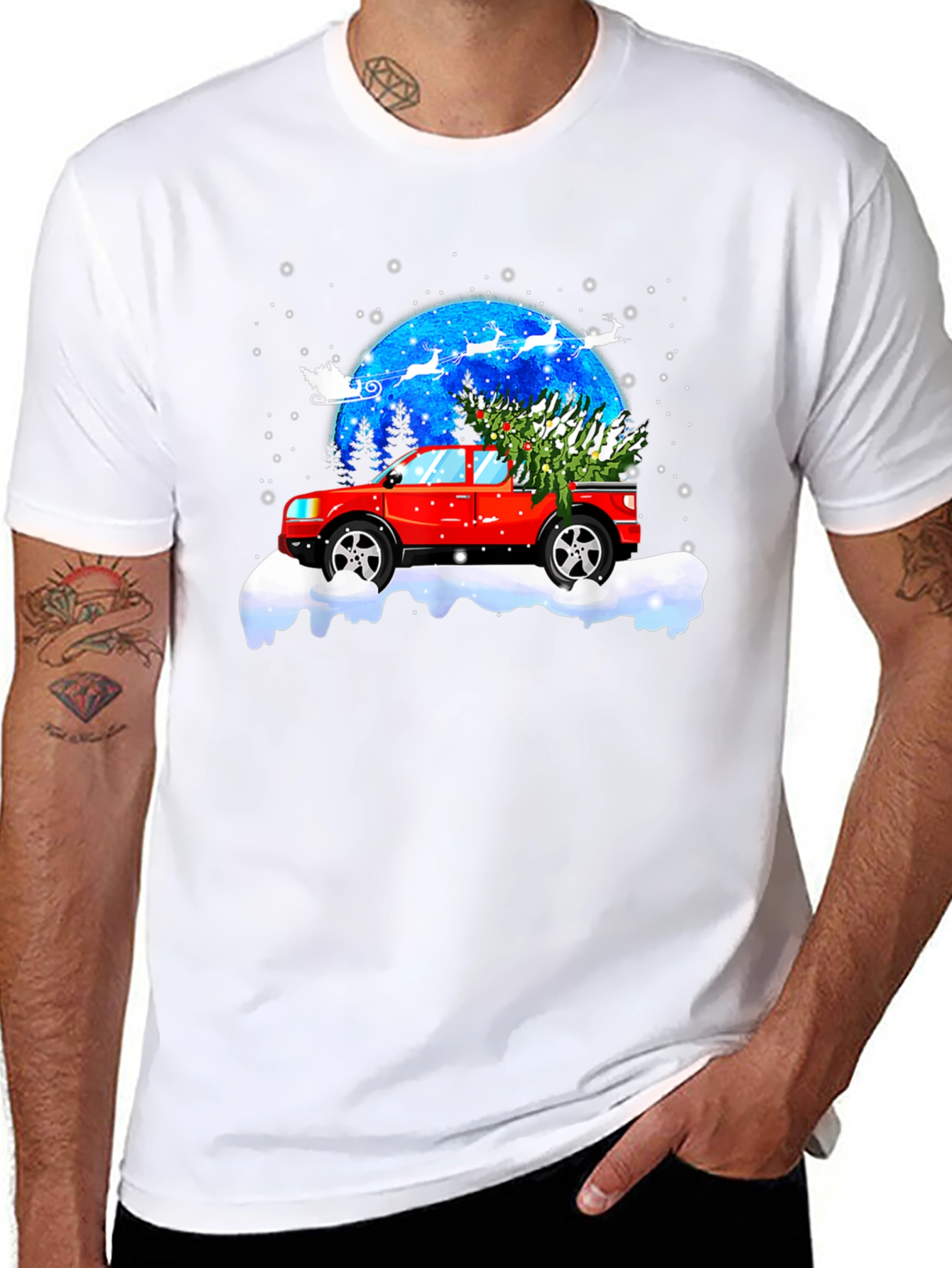 Christmas Truck Tree T-Shirt
