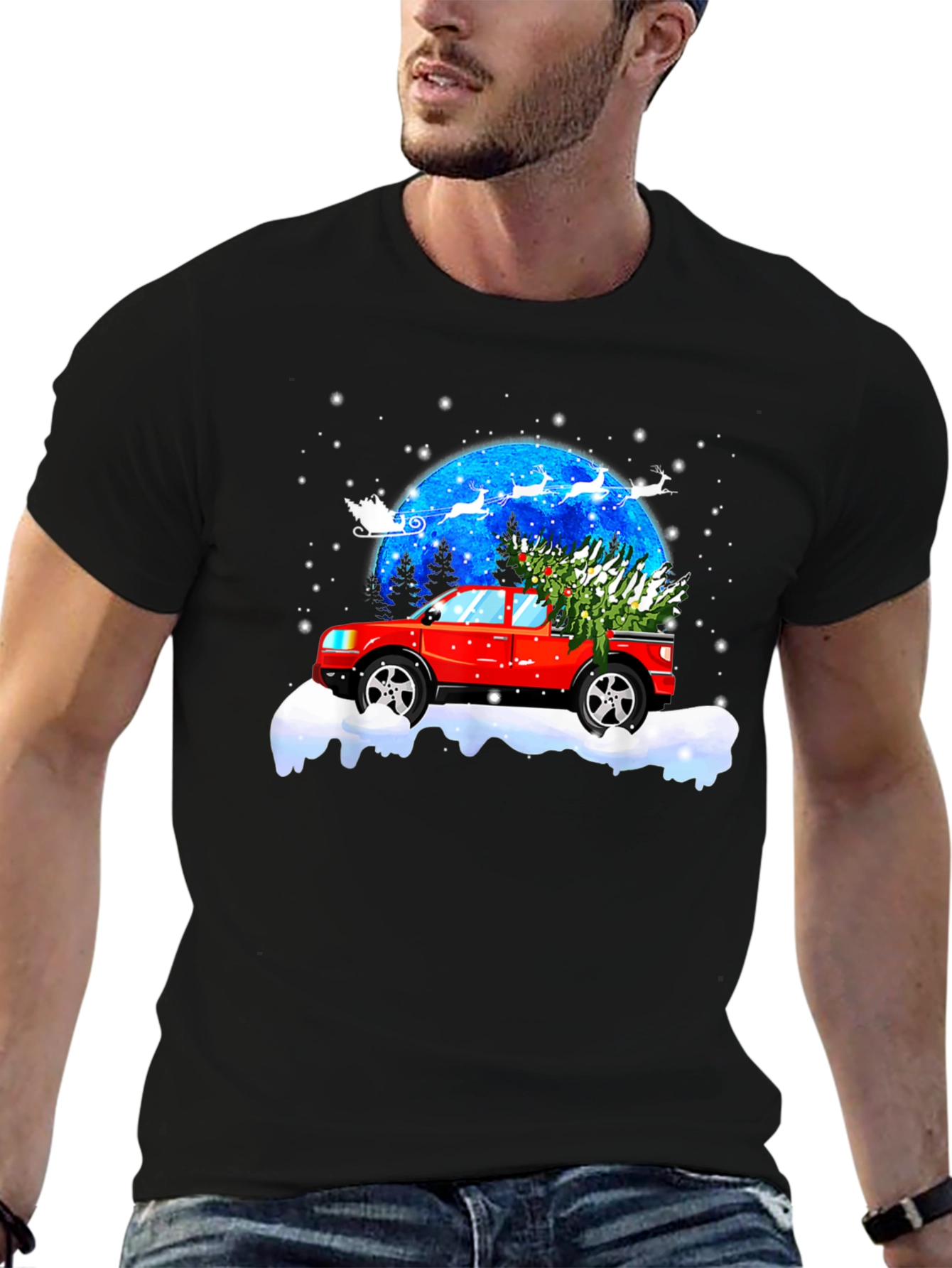 Christmas Truck Tree T-Shirt