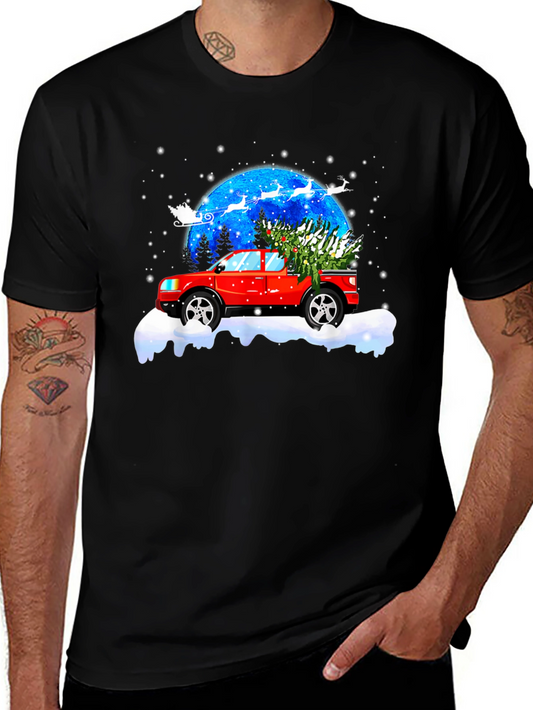 Christmas Truck Tree T-Shirt