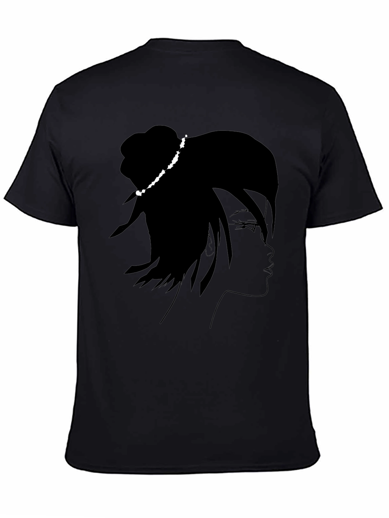 Silhouette Girl Black T-Shirt