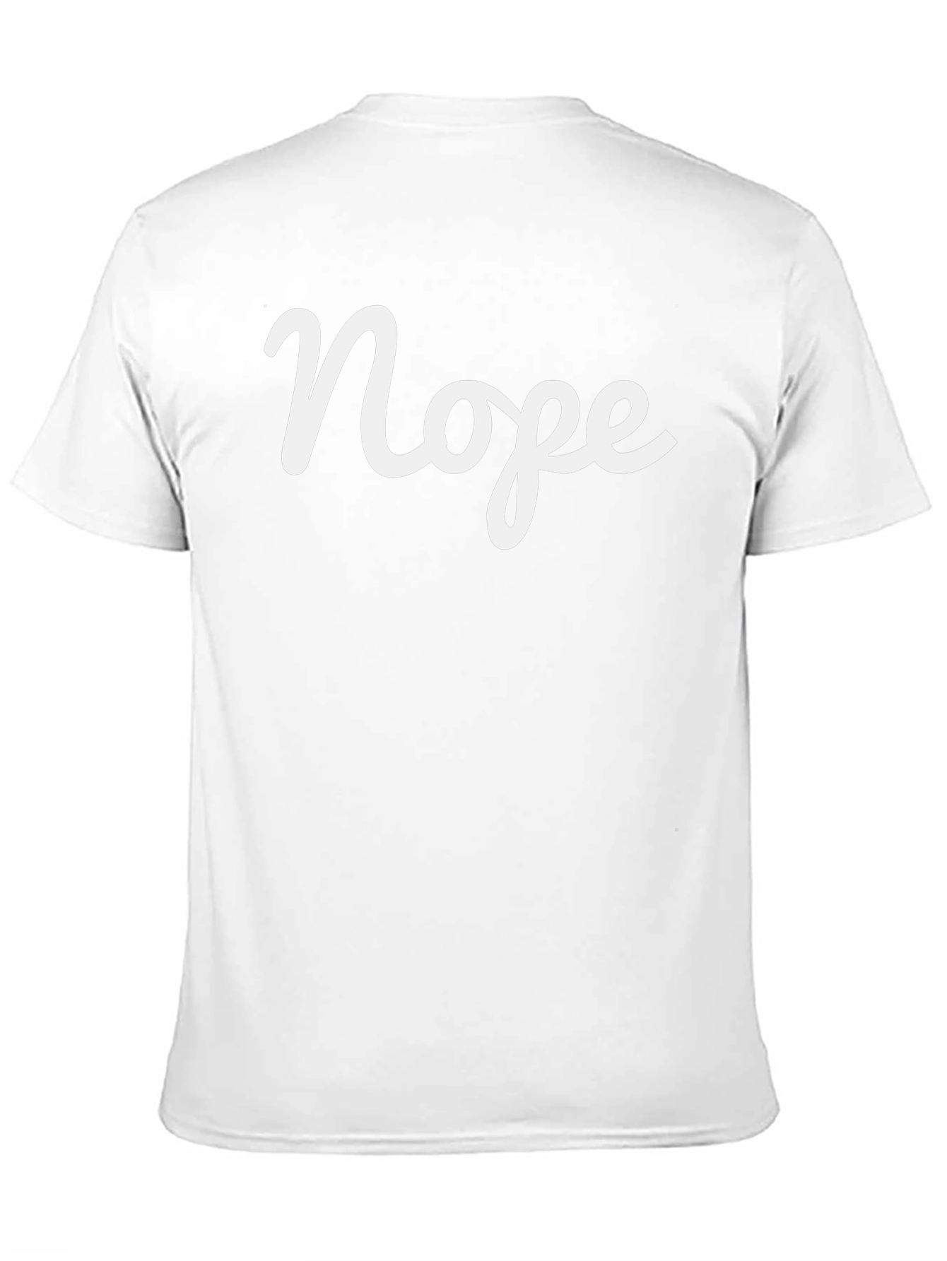 Nope Graphic Tee - Casual Slogan T-Shirt