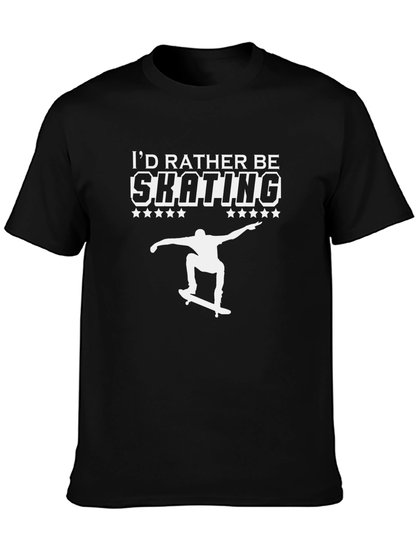 Skating T-Shirt - Id Rather Be Skating Graphic Tee