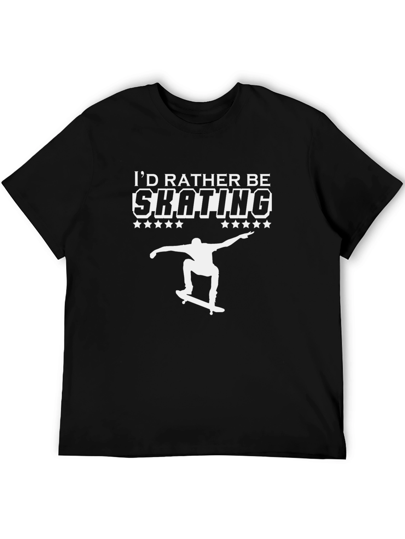 Skating T-Shirt - Id Rather Be Skating Graphic Tee