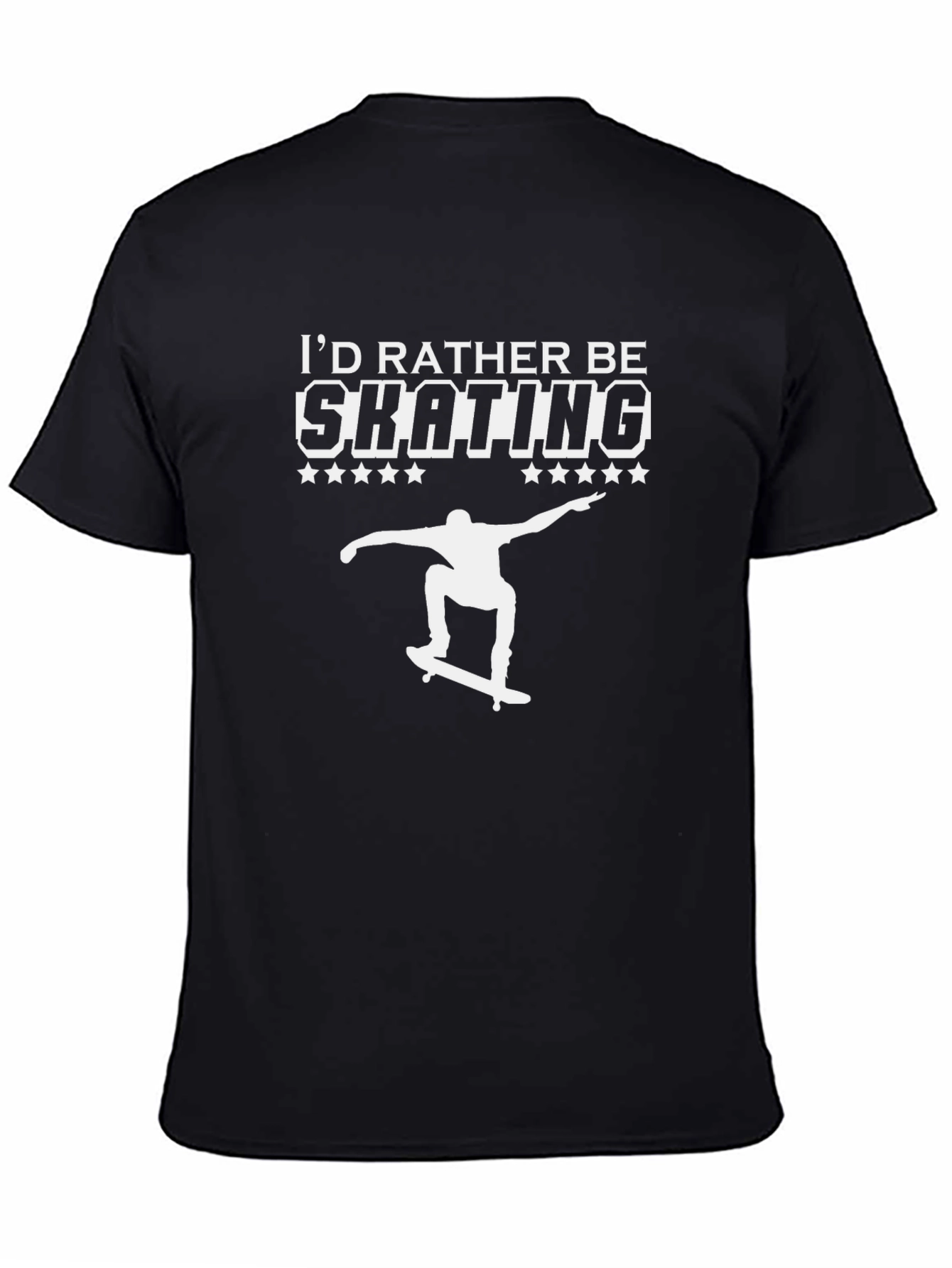 Skating T-Shirt - Id Rather Be Skating Graphic Tee