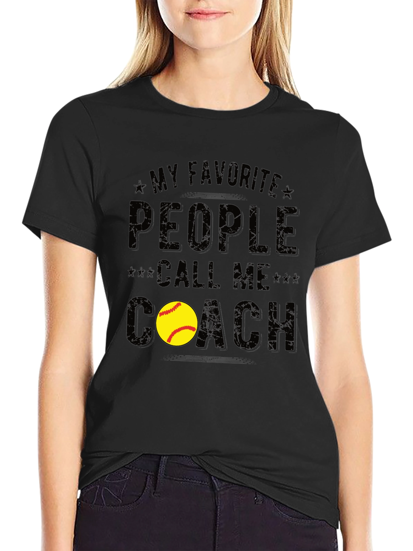 My Favorite People Call Me Coach Graphic Tee