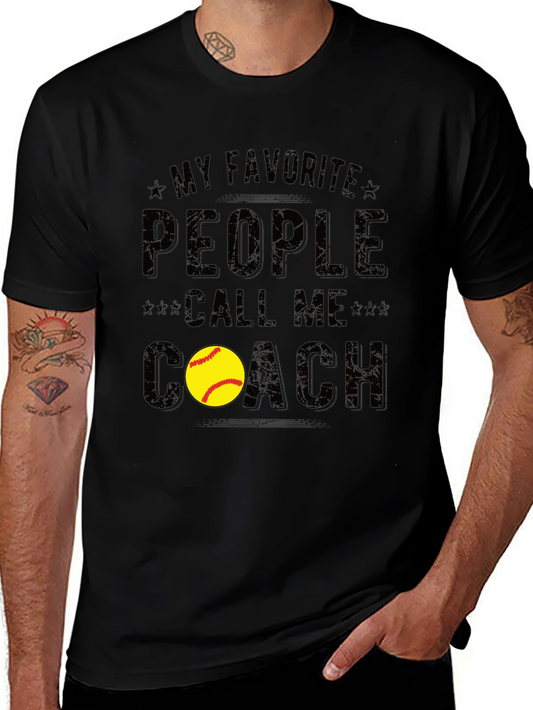 My Favorite People Call Me Coach Graphic Tee