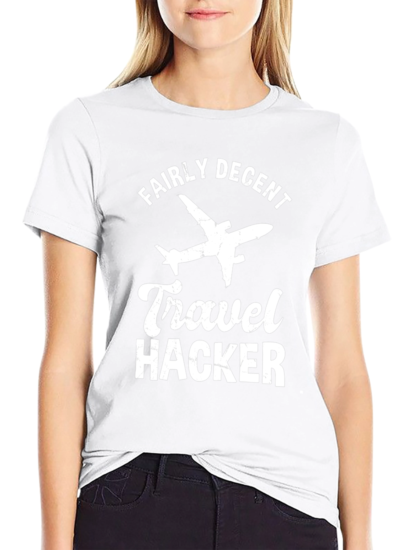 Fairly Decent Travel Hacker T-Shirt - Airplane Graphic Tee