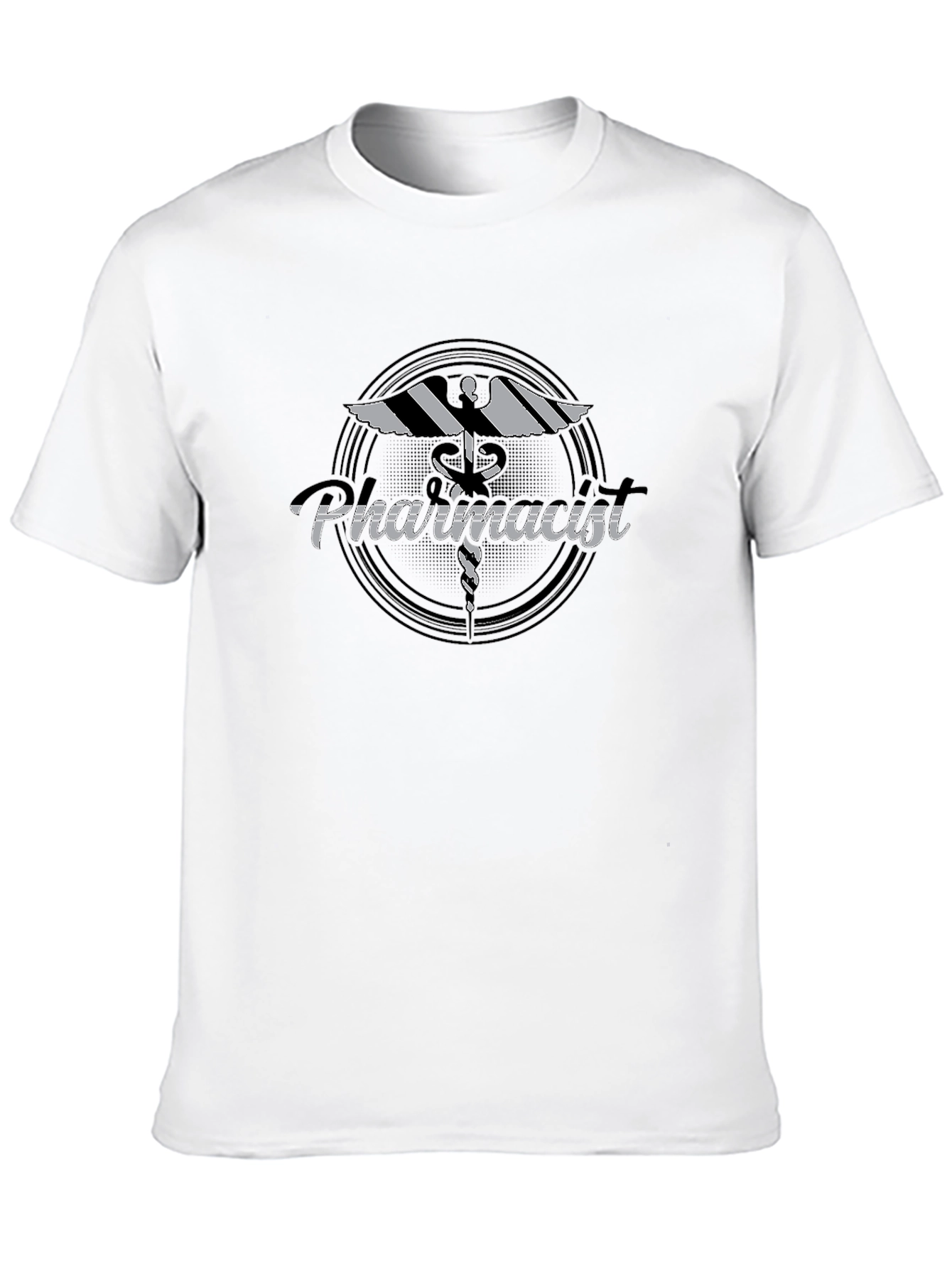 Pharmacist Caduceus Black T-Shirt