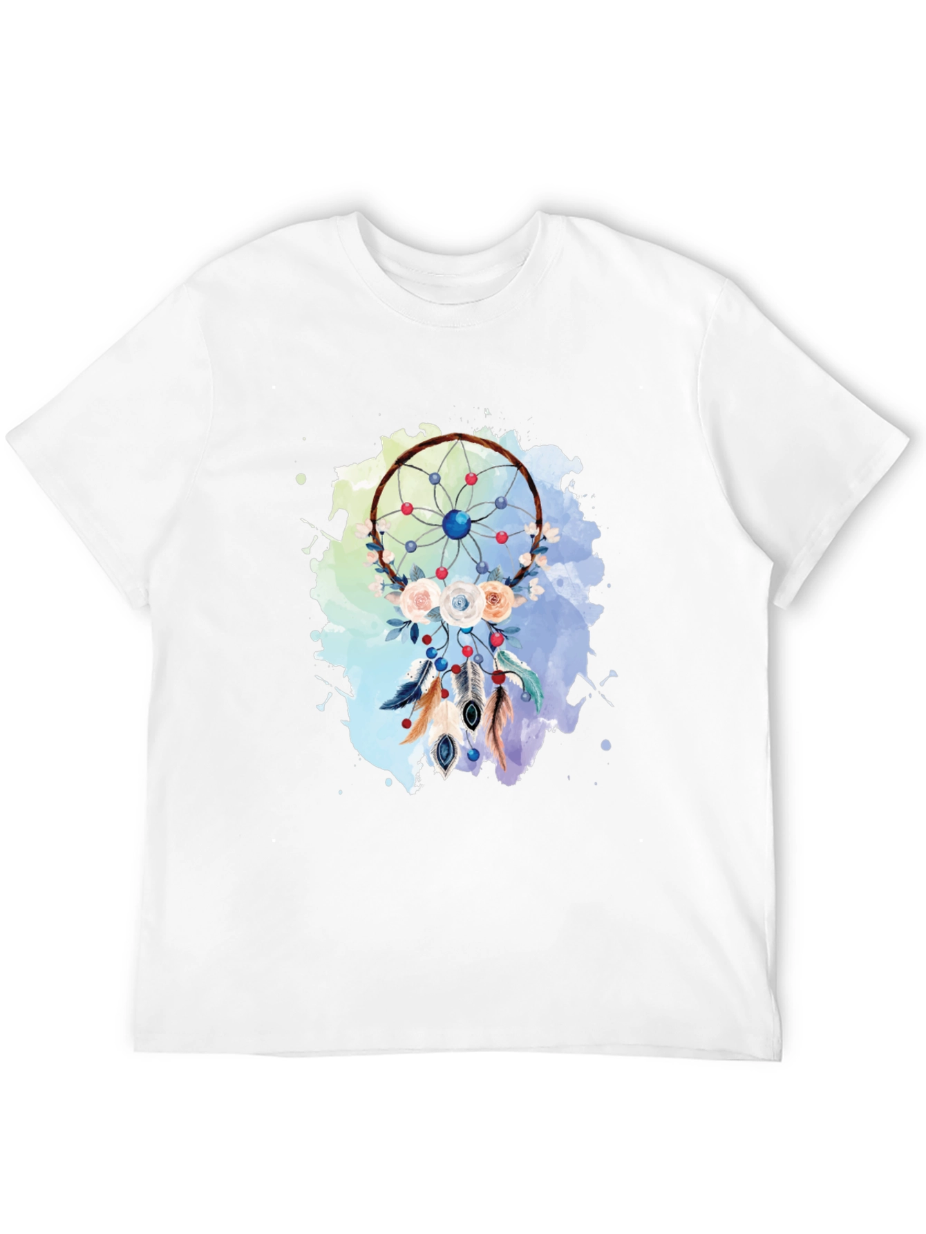 Dream Catcher Graphic Print Black T-Shirt