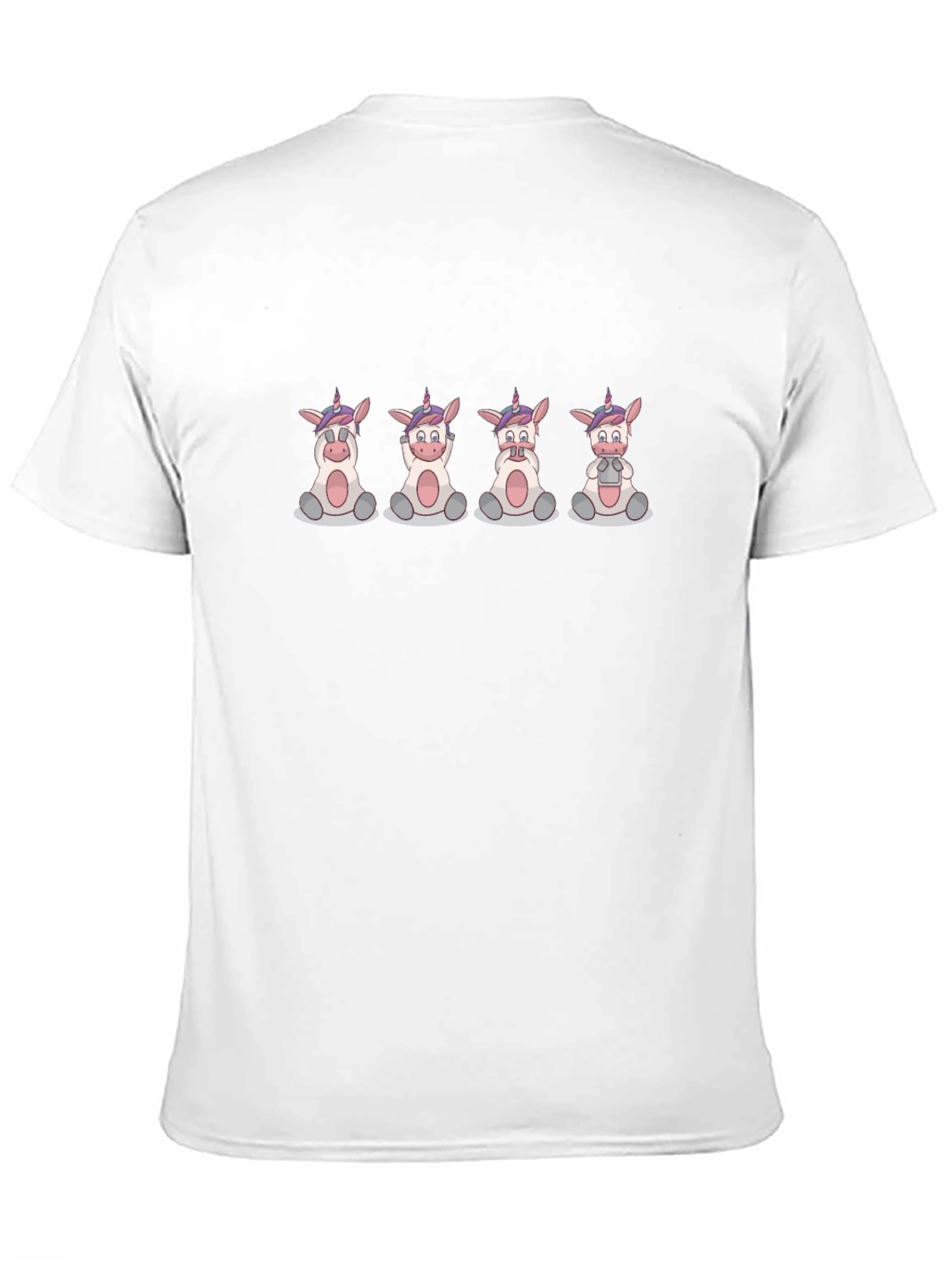 Unicorn Emoji Black T-Shirt