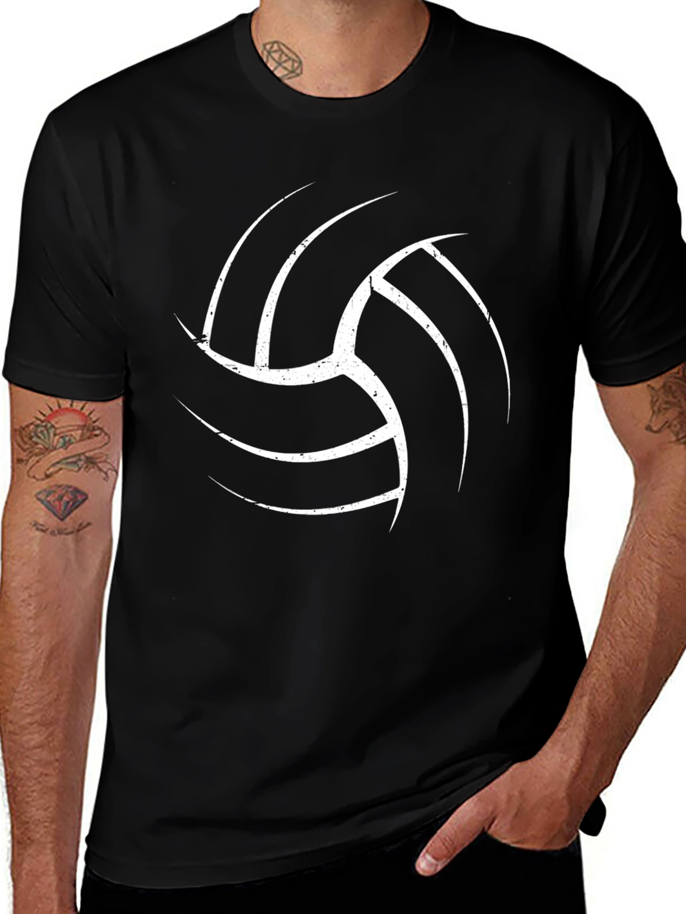 Volleyball Graphic Tee - Black T-Shirt