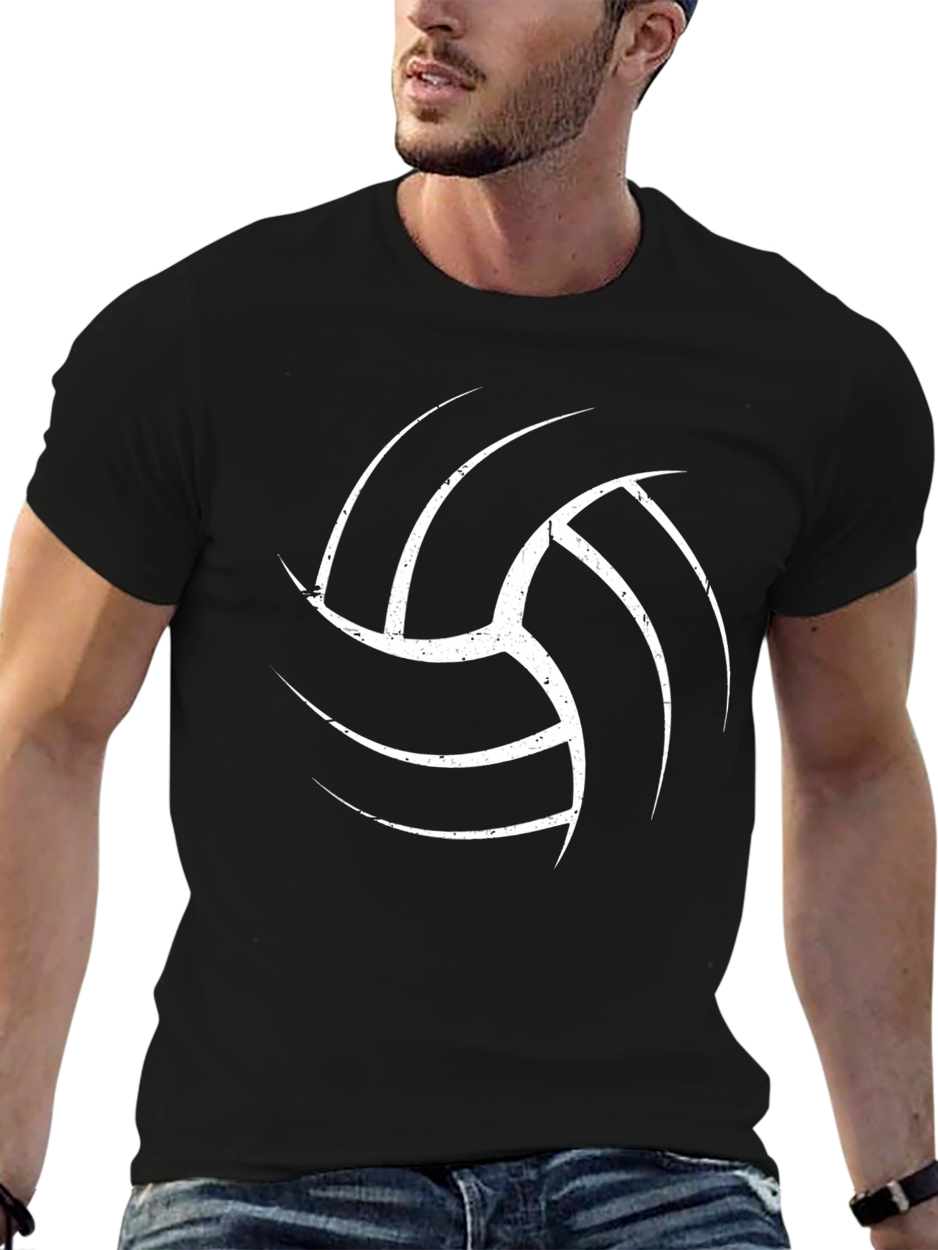 Volleyball Graphic Tee - Black T-Shirt