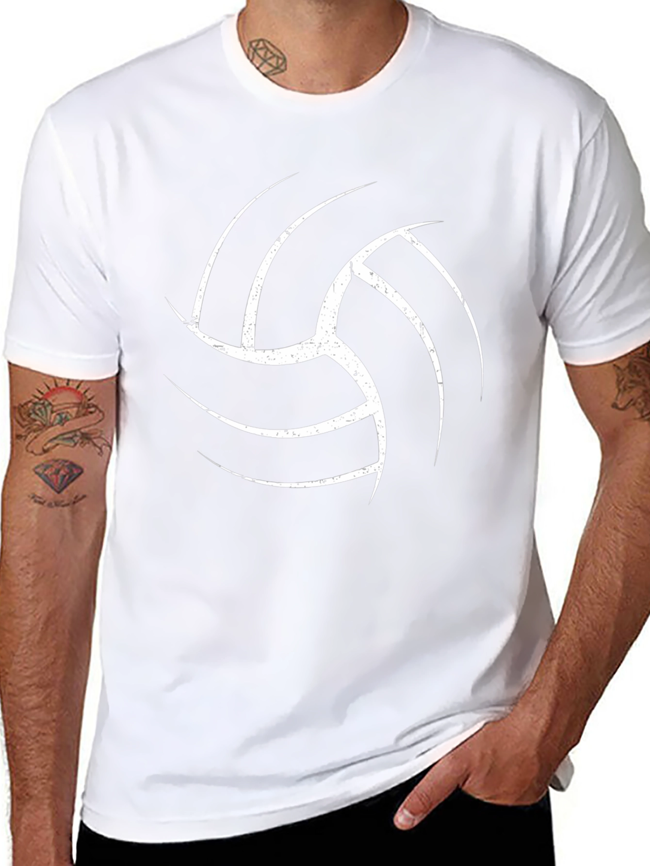 Volleyball Graphic Tee - Black T-Shirt