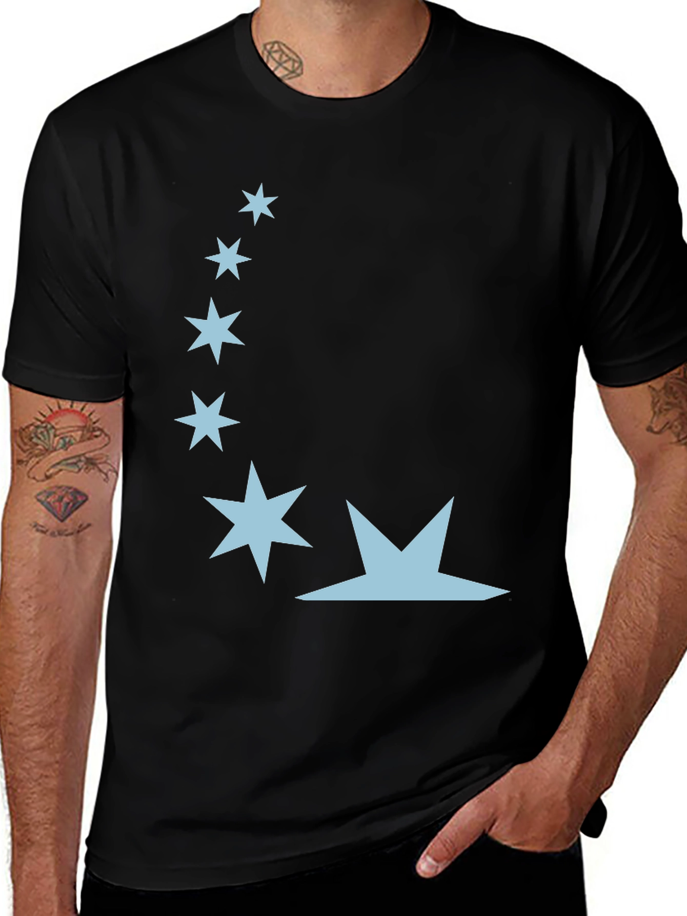 Celestial Star Graphic Tee - Soft Cotton Blend