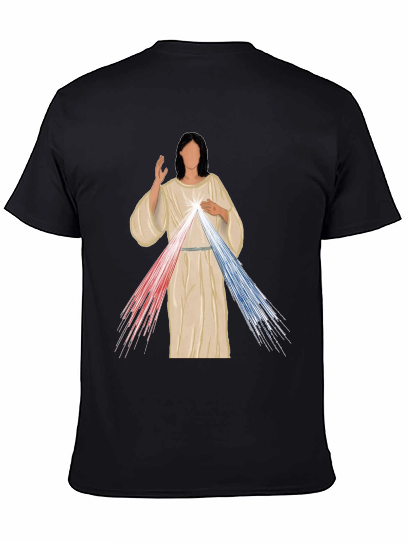 Divine Mercy Graphic Tee - Artistic Religious T-Shirt
