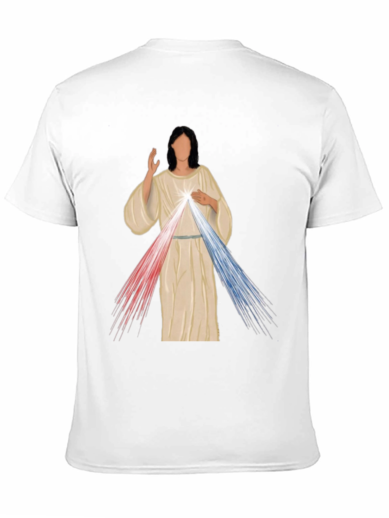 Divine Mercy Graphic Tee - Artistic Religious T-Shirt