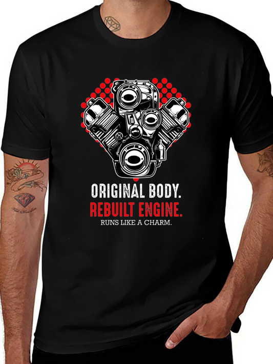 Original Body Rebuilt Engine Mens Graphic Tee