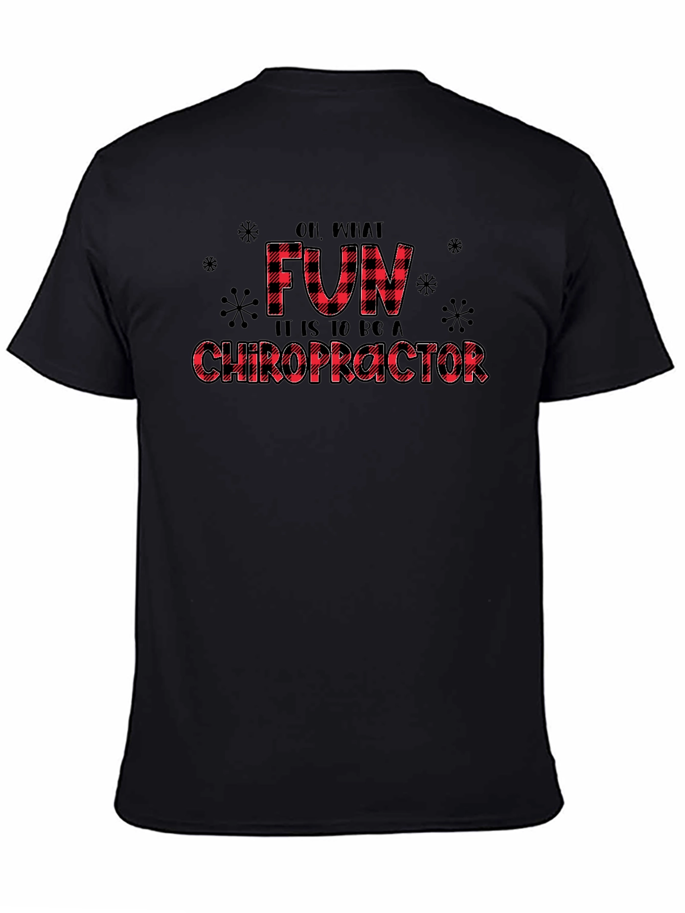 Funny Chiropractor Buffalo Plaid T-Shirt