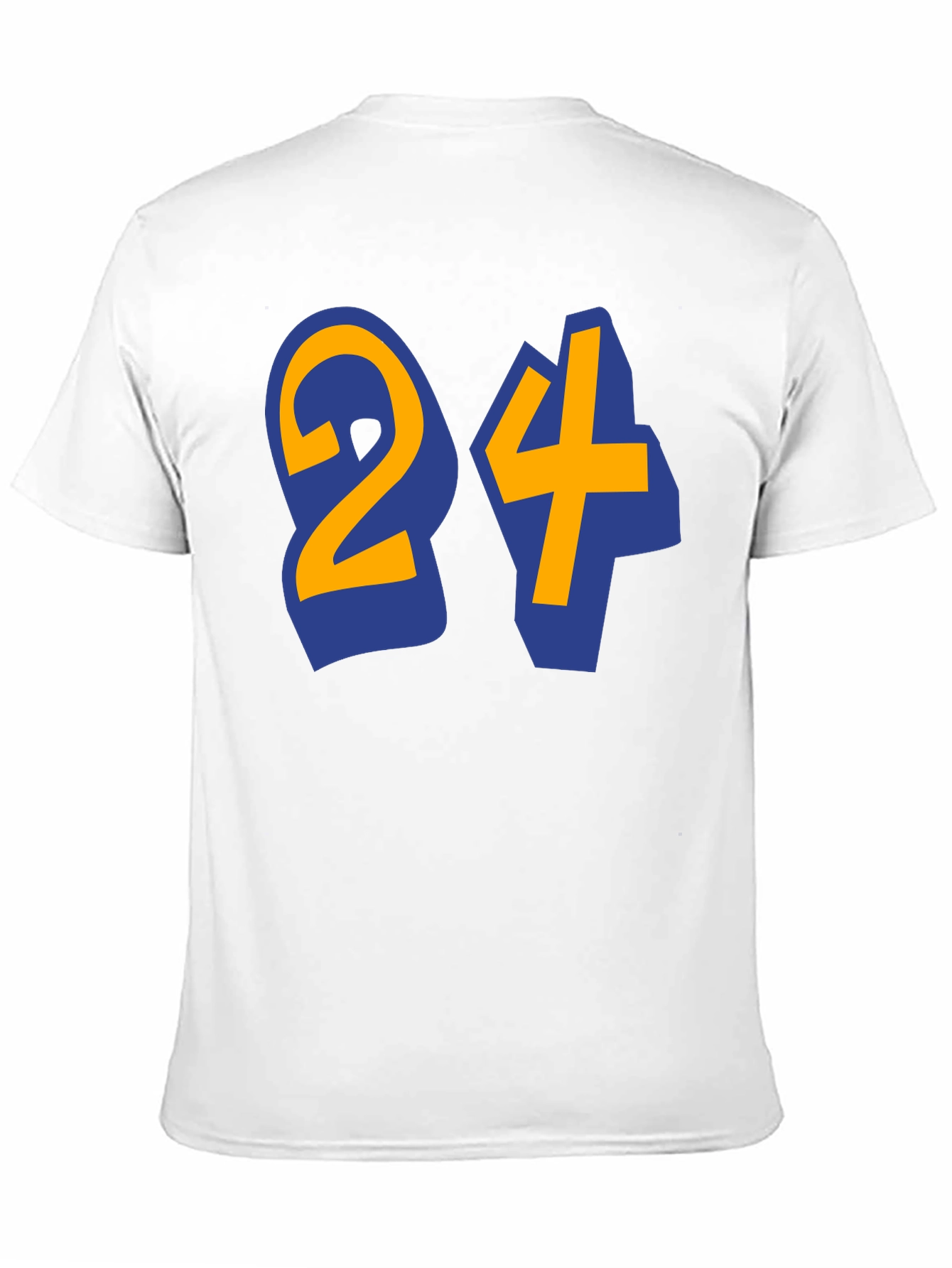 Black T-Shirt with Number 24 Design